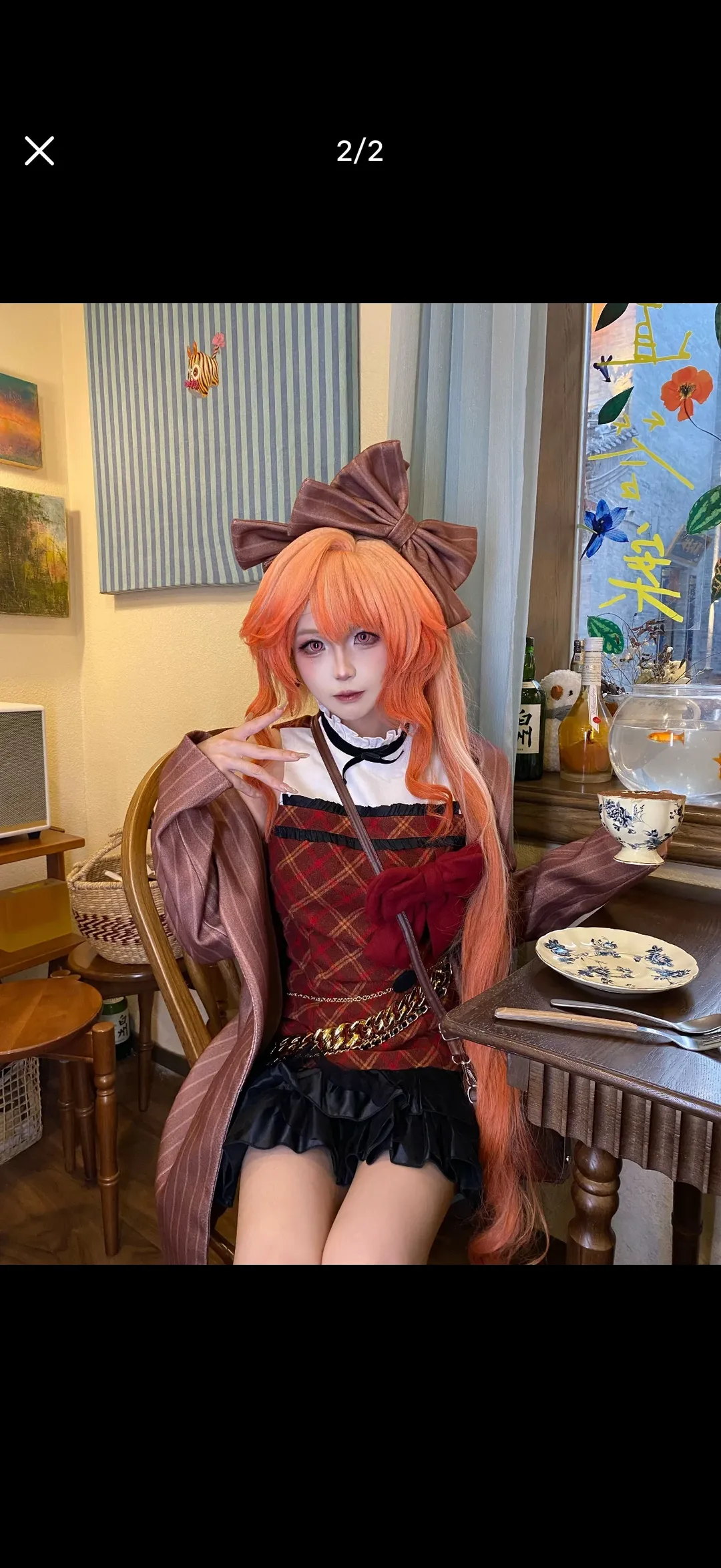二次元摄影, 明日方舟, 羽生萌萌香cos, 南昌互勉, 甜品店拍照