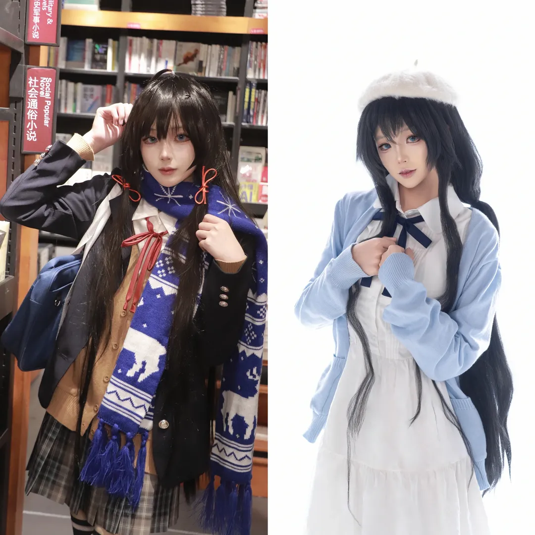 JK制服, 雪之下雪乃cos, 我的青春戀愛物語果然有問題, 過膝襪, 書店寫真 - 第1張