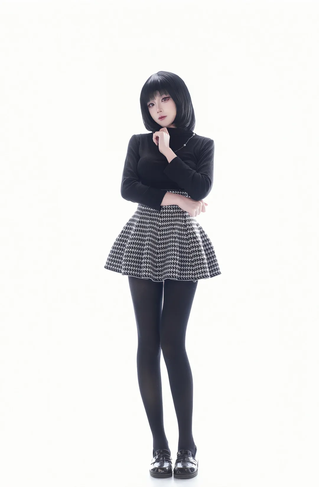 2D, Studio shoot, Black stockings, Witch on the Holy Night, Kuonji Alice cosplay