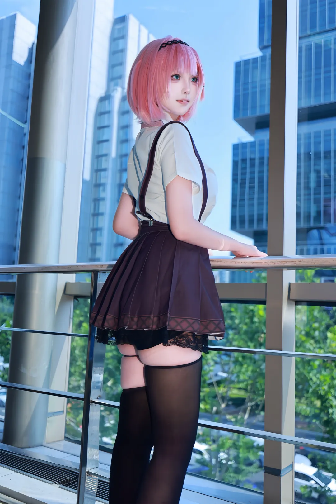二次元, 天使纷扰, 黑丝穿搭, 制服cos, 谷风天音cos - 第4张