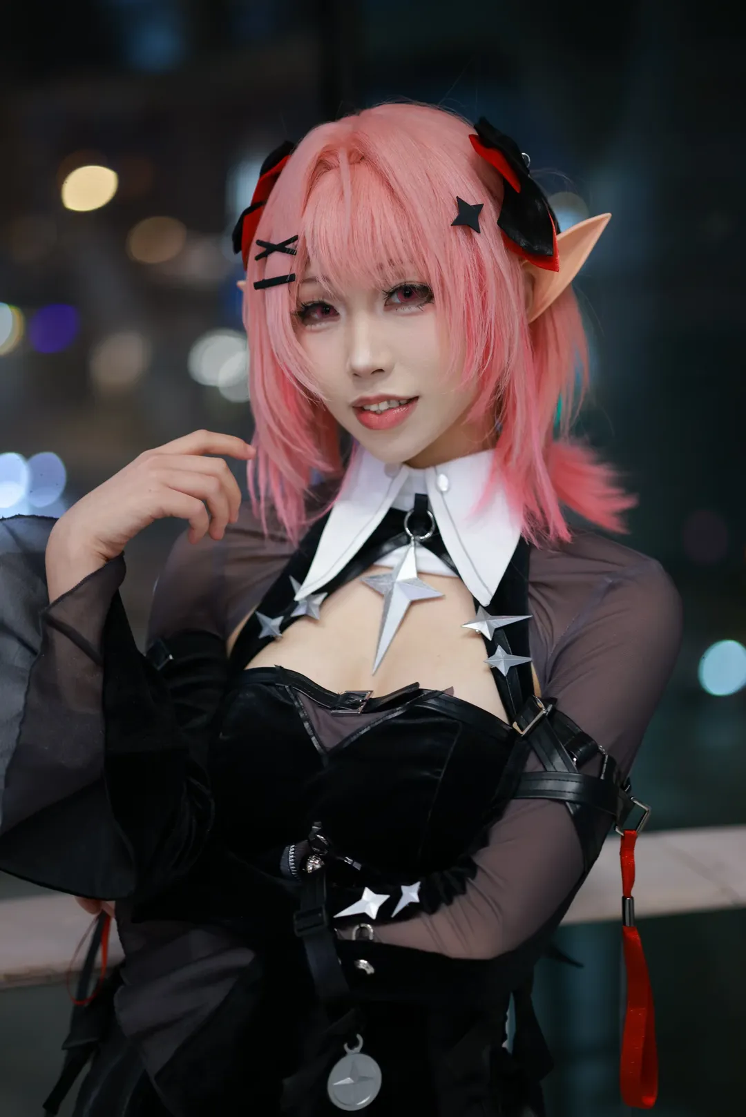 绝区零, 夜景人像, cosplay摄影, 精灵耳cos, 拉米尔cos - 第2张