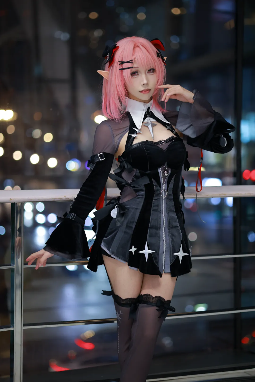 绝区零, 夜景人像, cosplay摄影, 精灵耳cos, 拉米尔cos - 第3张