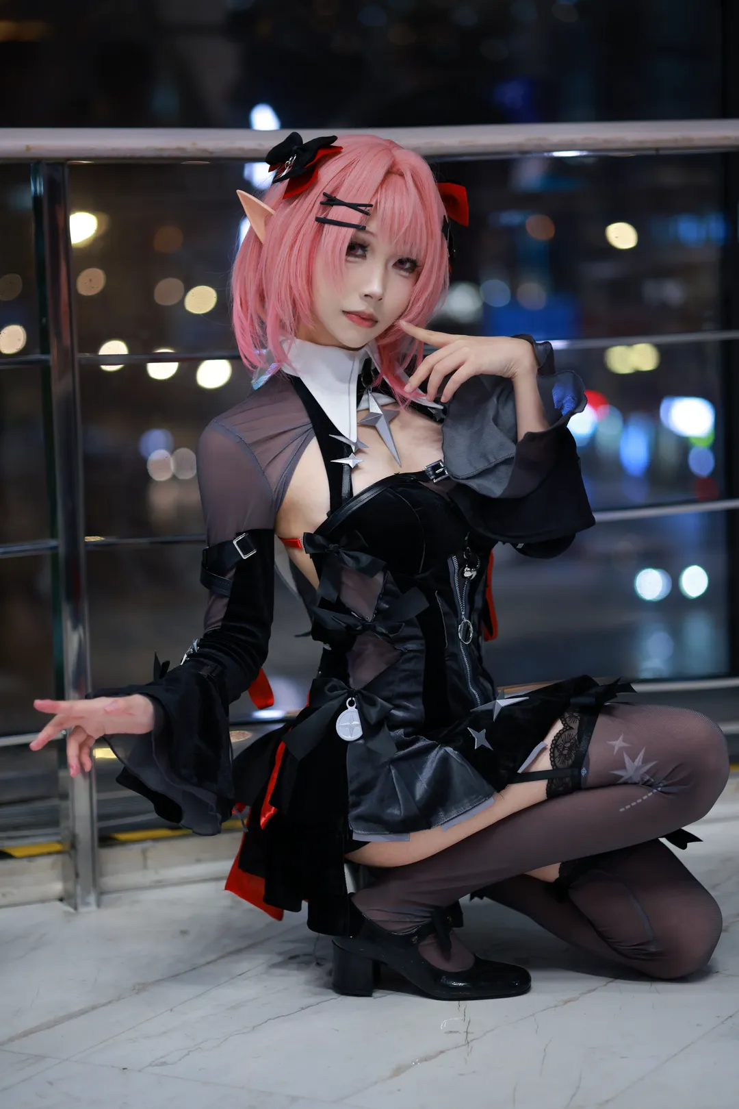 绝区零, 夜景人像, cosplay摄影, 精灵耳cos, 拉米尔cos - 第4张