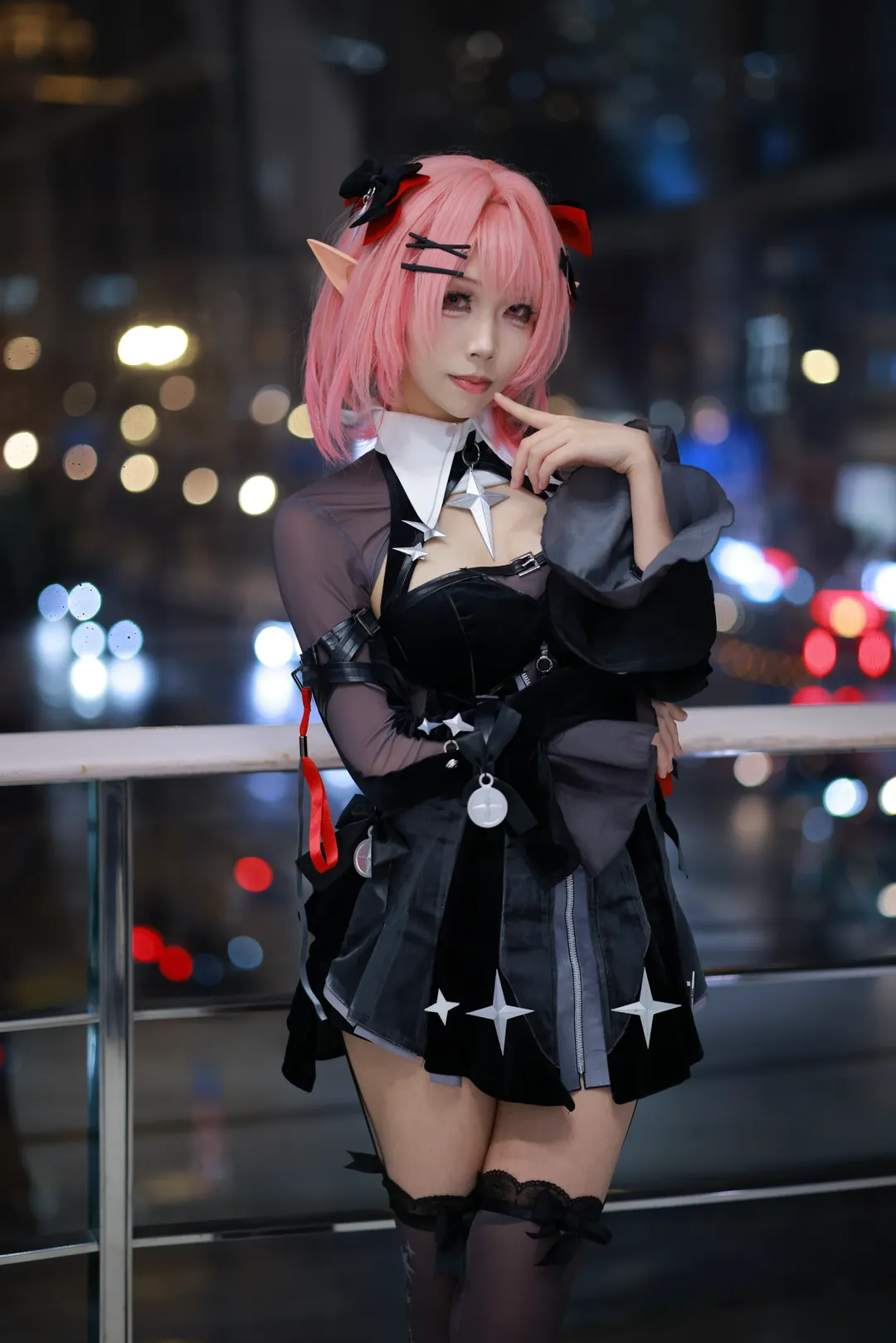 绝区零, 夜景人像, cosplay摄影, 精灵耳cos, 拉米尔cos