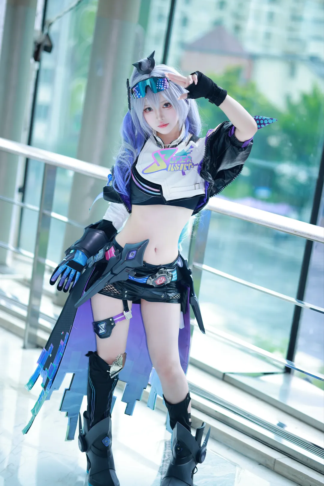 Honkai: Star Rail, Silver Wolf cosplay, Cosplay sharing, Silver Wolf LV.999, Cyber mecha cosplay