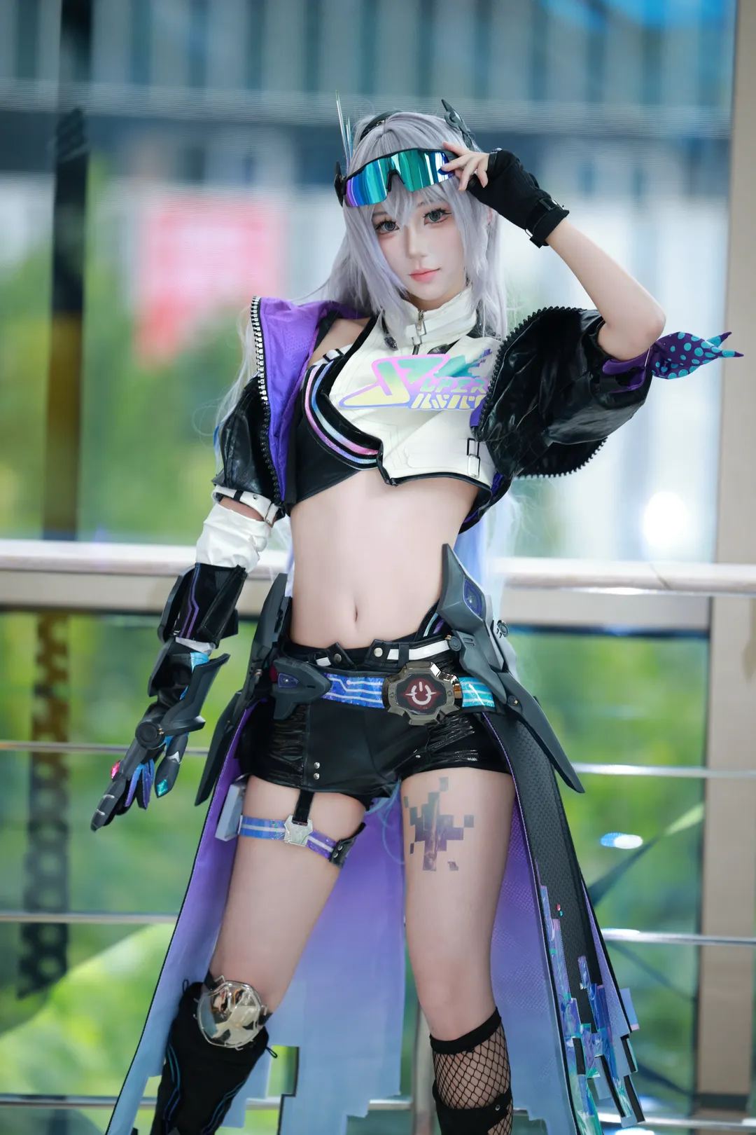 二次元撮影, 崩壊：スターレイル, 銀狼 コスプレ, サイバーパンク風, コスプレ作品 - 1枚目