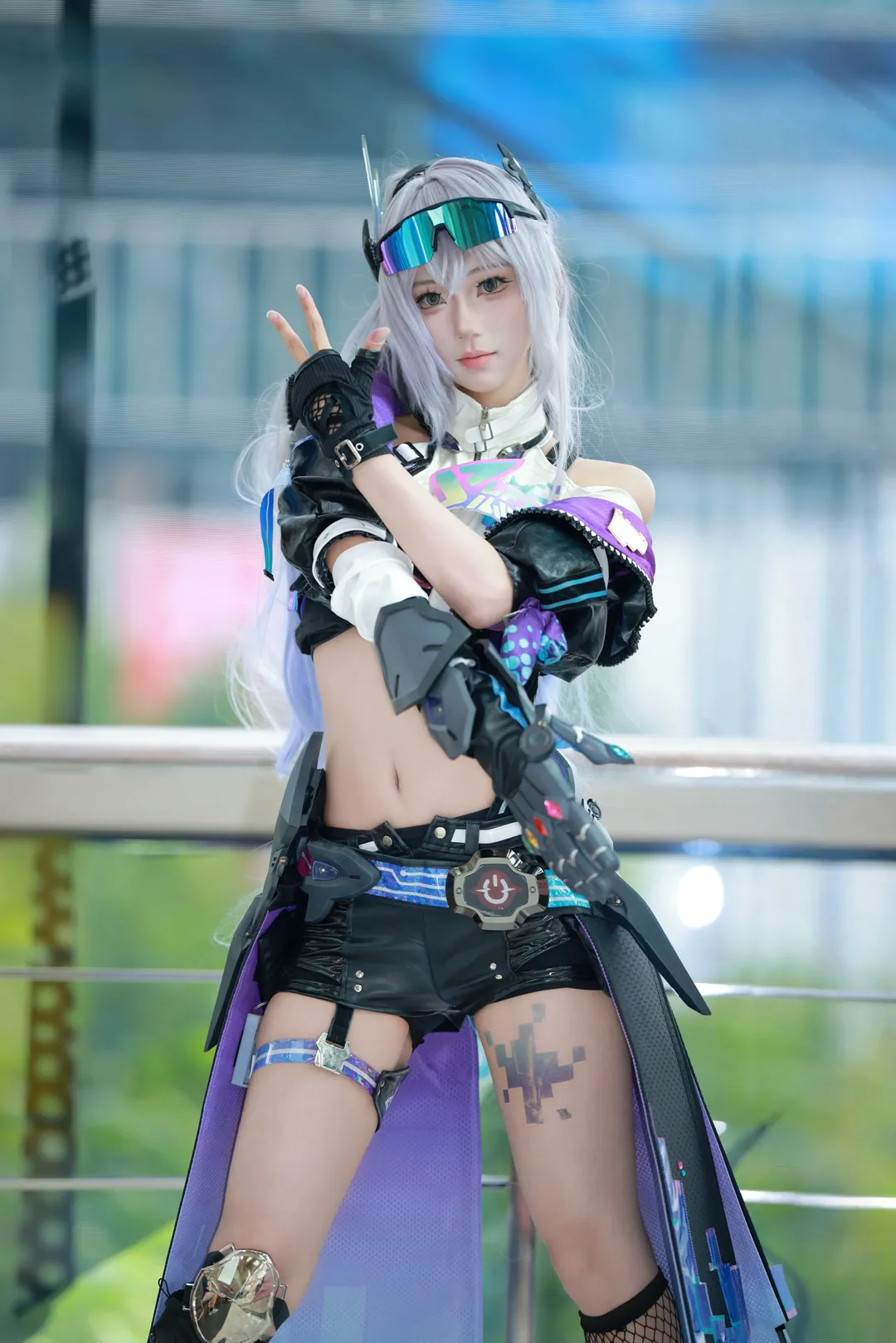 二次元撮影, 崩壊：スターレイル, 銀狼 コスプレ, サイバーパンク風, コスプレ作品 - 2枚目