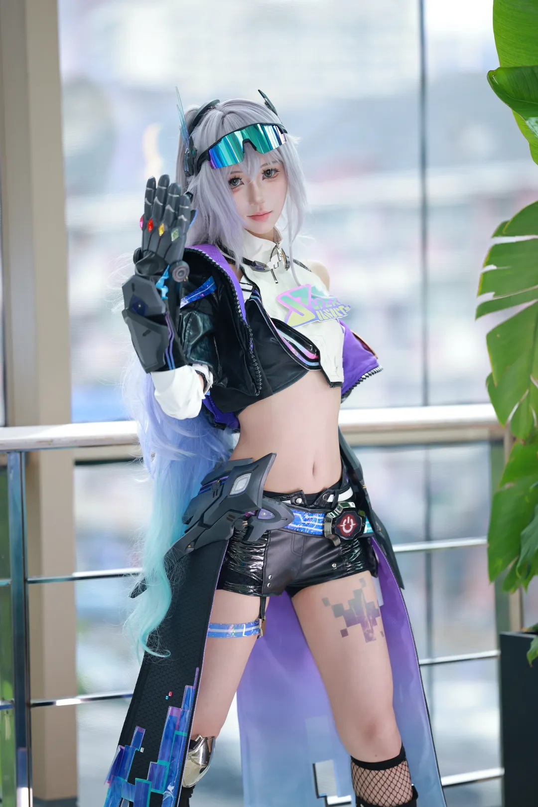 二次元撮影, 崩壊：スターレイル, 銀狼 コスプレ, サイバーパンク風, コスプレ作品 - 4枚目