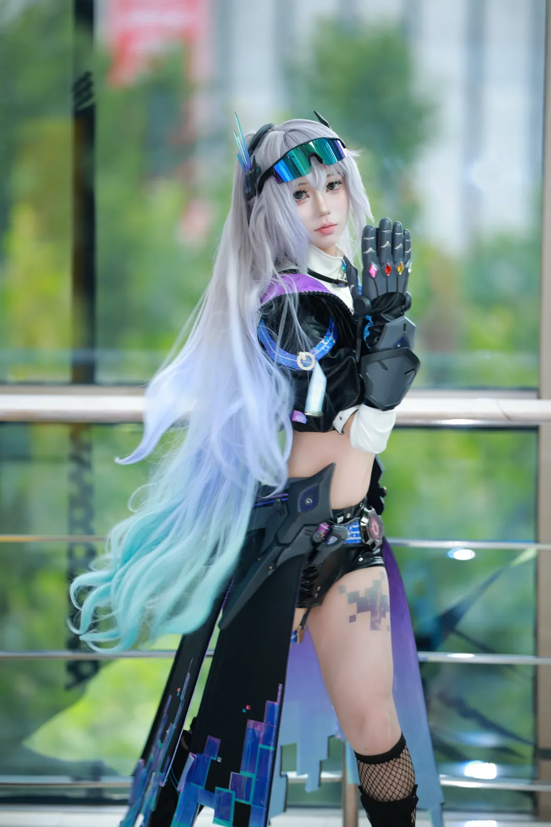 二次元撮影, 崩壊：スターレイル, 銀狼 コスプレ, サイバーパンク風, コスプレ作品 - 5枚目