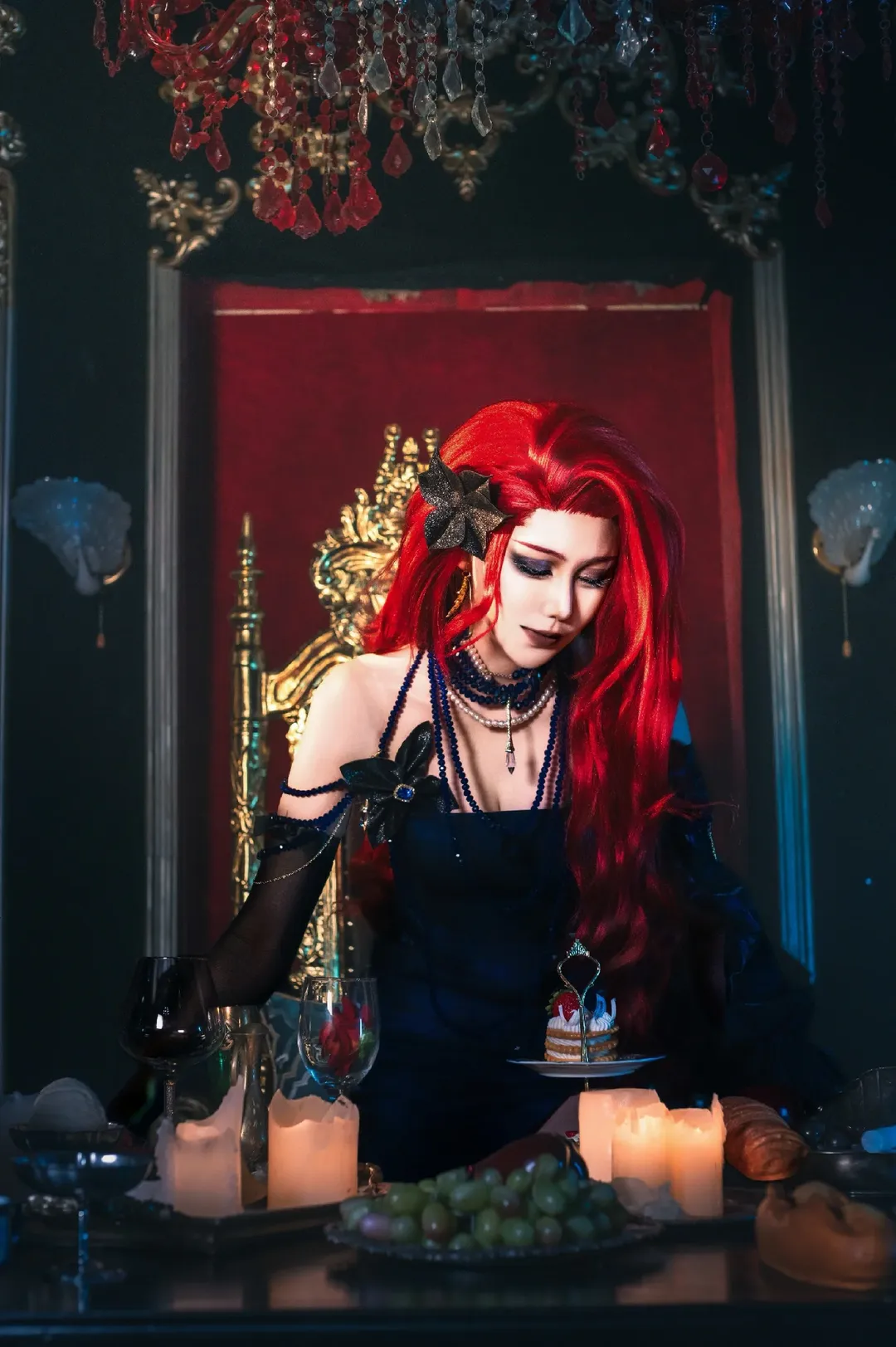 哥特风cosplay, 无期迷途, 暗黑系人像, 卡门奈特cos, 复古贵族 - 第1张