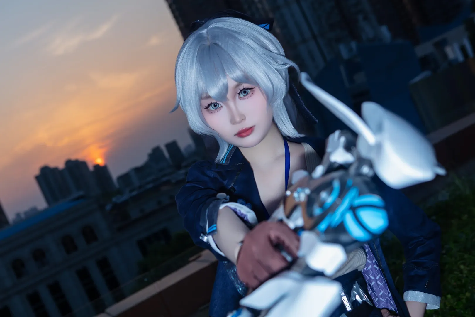 二次元, cosplay, 崩坏三, 布洛妮娅cos, 黑丝 - 第4张