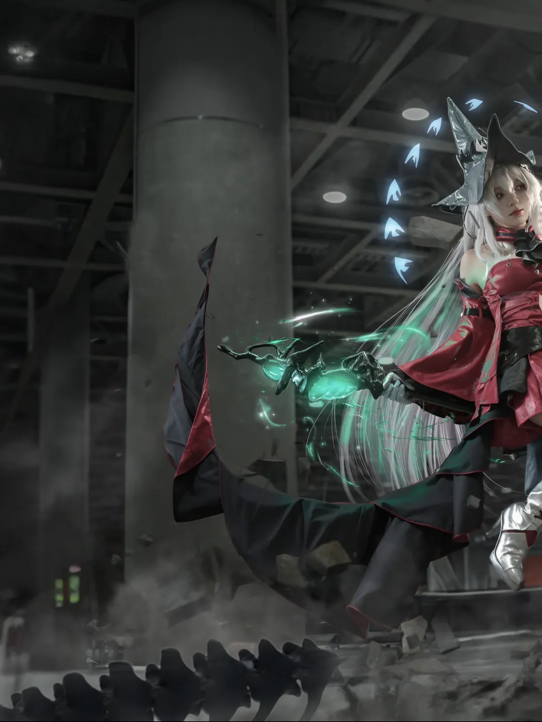 cosplay, 漫展场照, 明日方舟, 斯卡蒂cos, cicf - 第1张