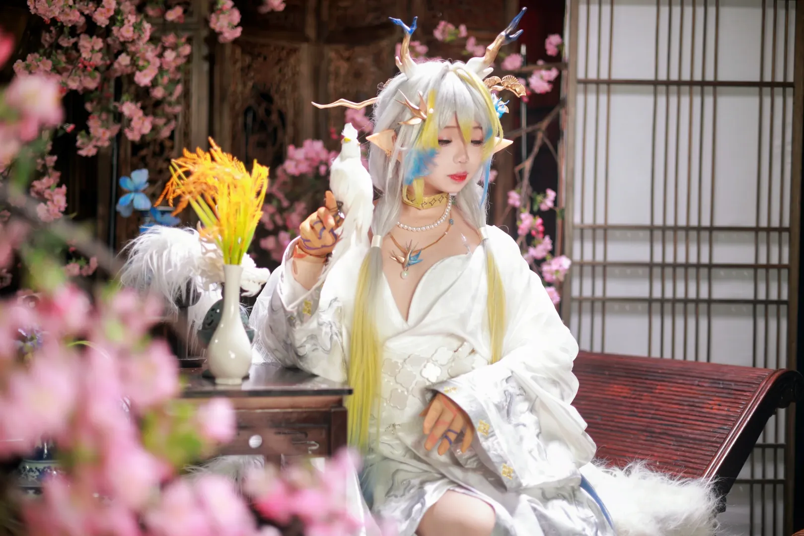 黍cos, 明日方舟, 古风cos, 白鸟仙气, 手绘纹绘 - 第2张
