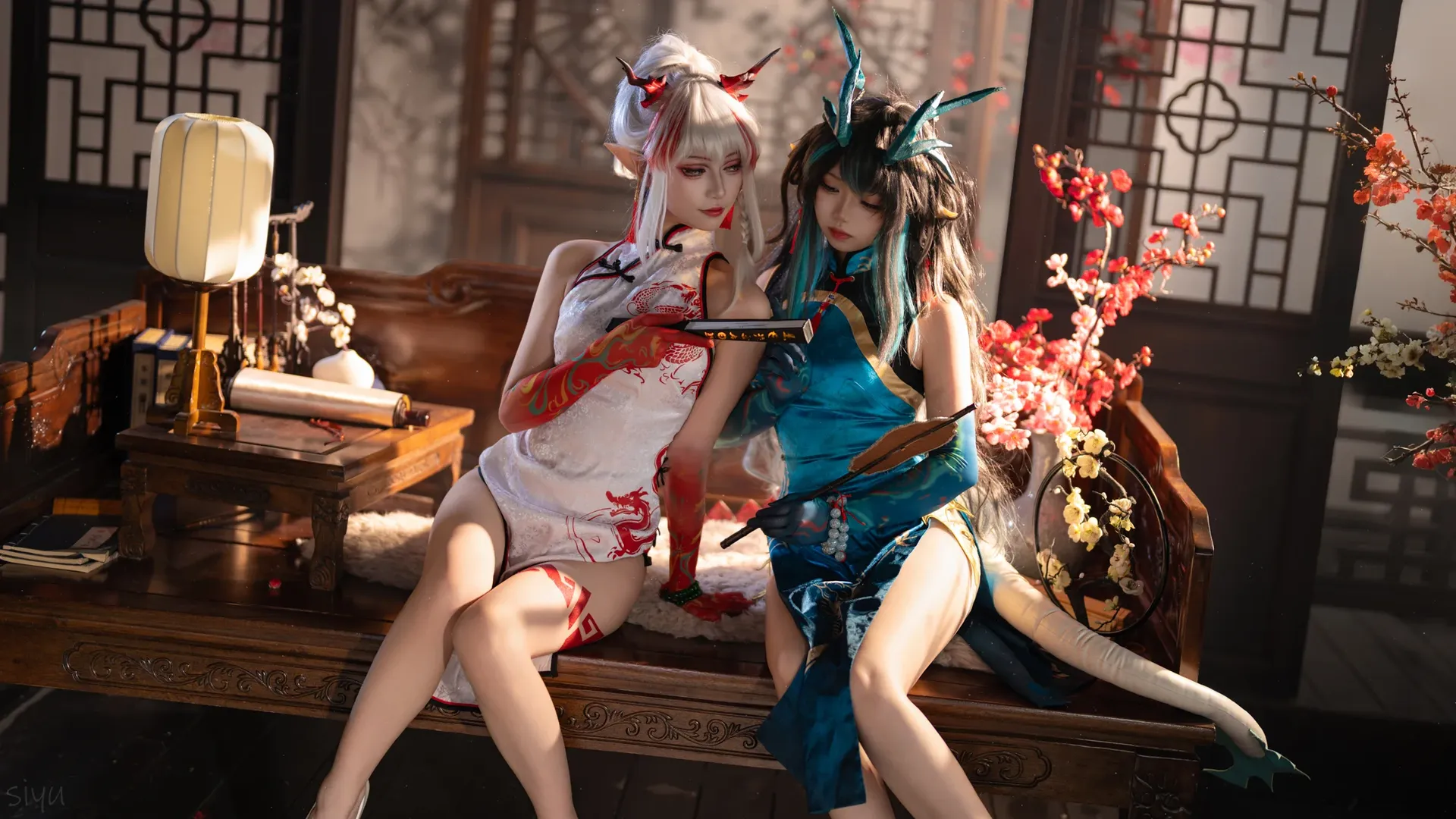 双人cos, 明日方舟, 国风, 夕cos, 年cos