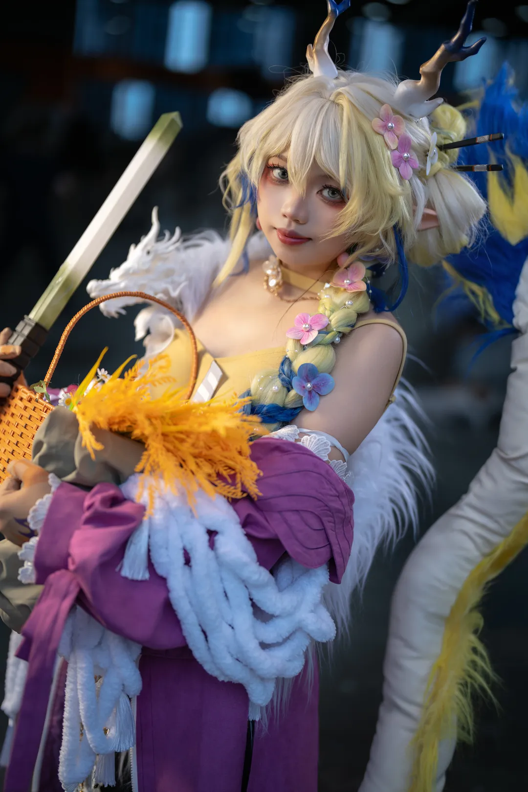 cosplay, 黍cos, 明日方舟, 春日宴, 精灵耳造型
