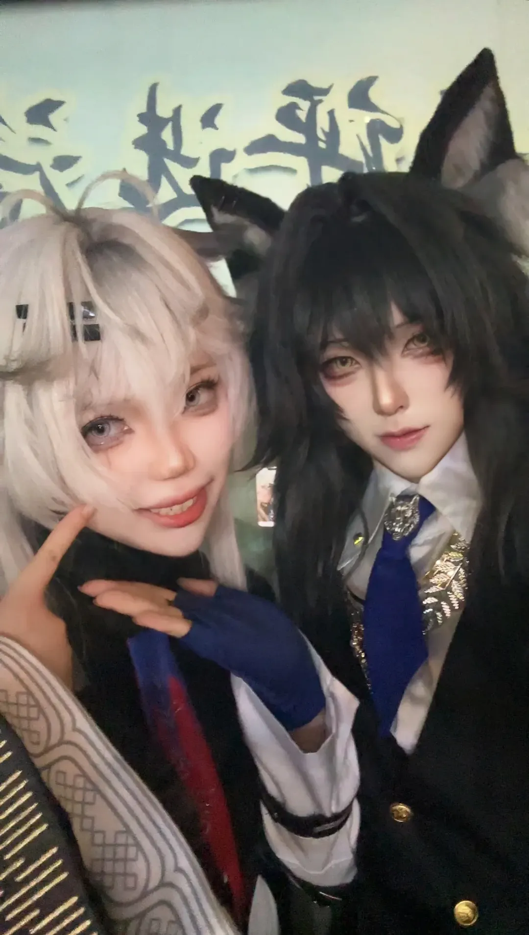 明日方舟, 拉普兰德cos, 二次元制服, 德克萨斯cos, 兽耳装扮