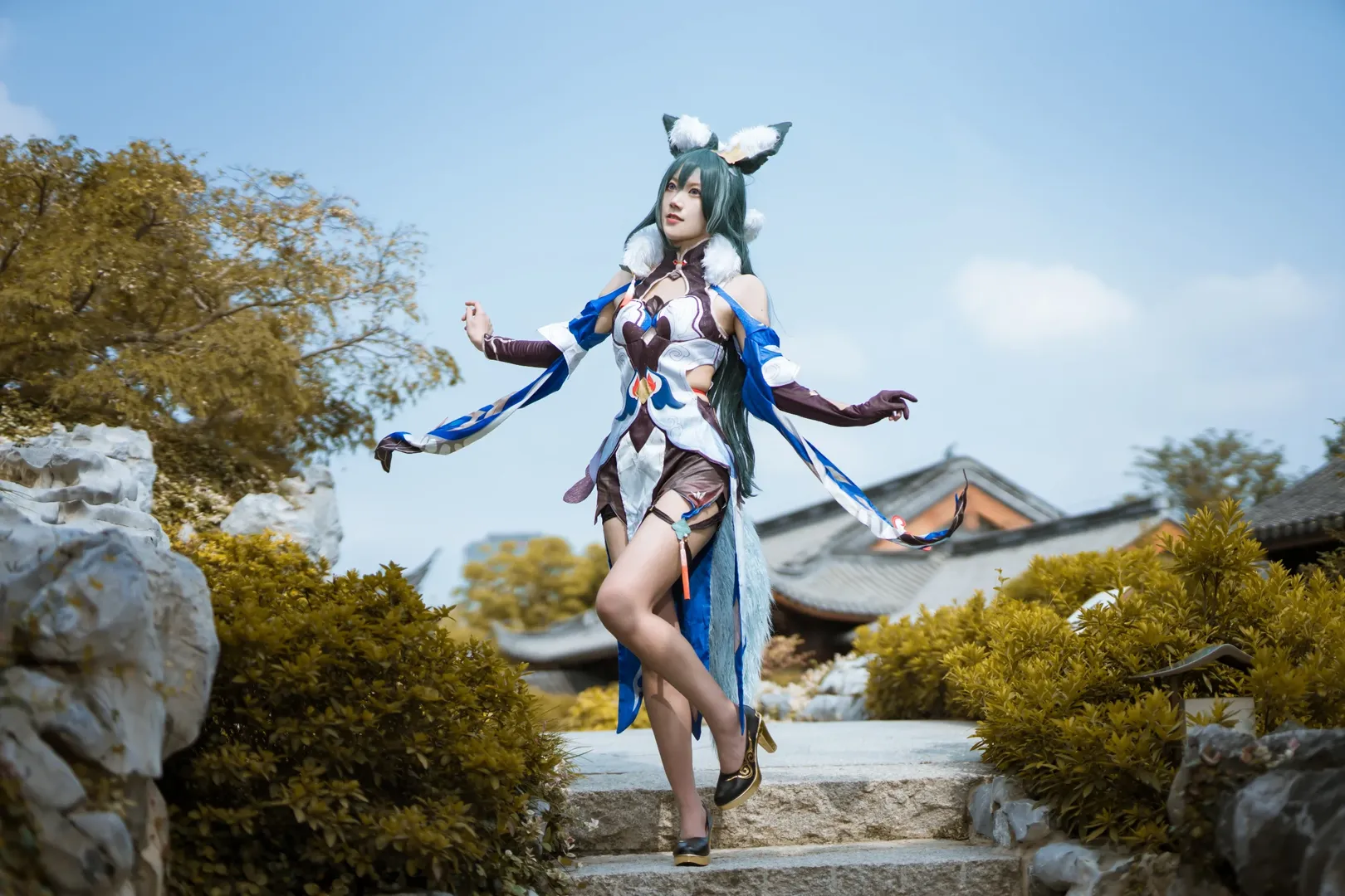 コスプレ, 崩壊：スターレイル, ロケーション撮影, 獣耳コスプレ, 御空 コスプレ - 2枚目
