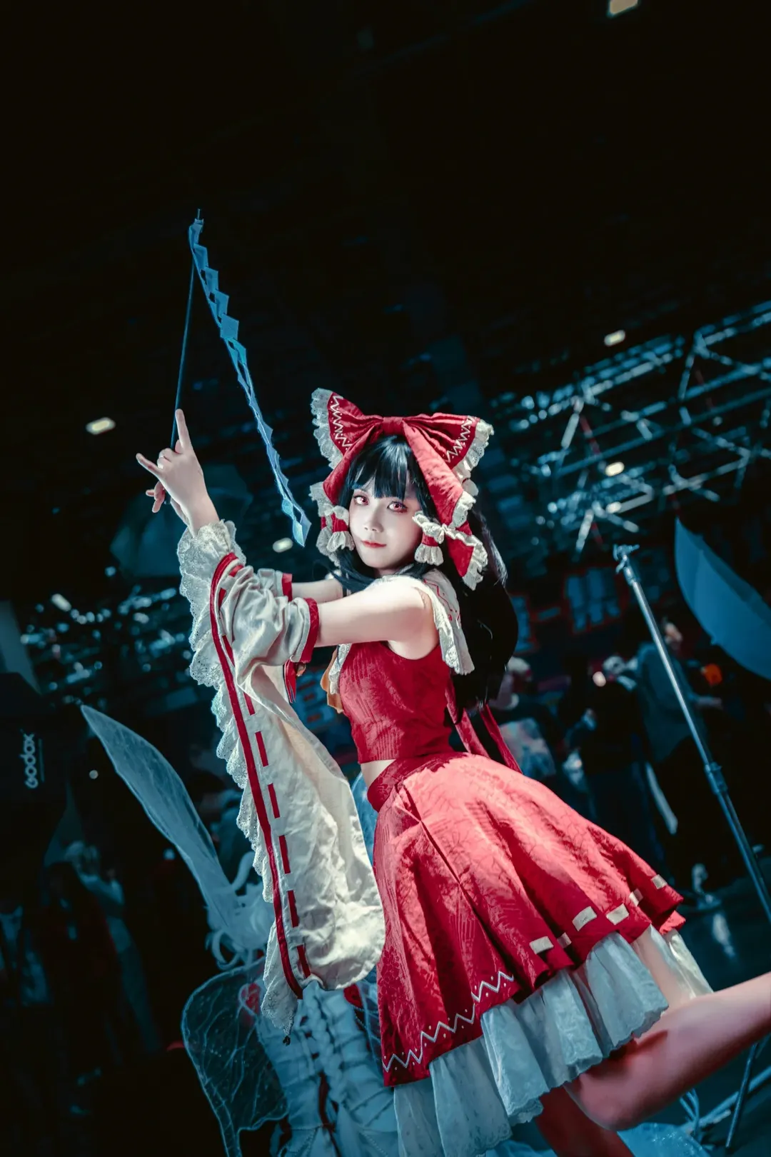博麗霊夢コスプレ, 東方Project, イベント写真, 二次元コスプレ, 少女祈祷中