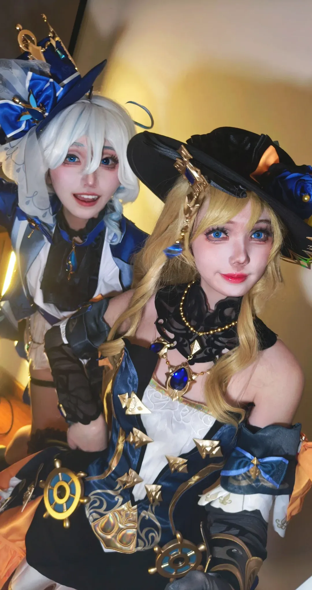 原神, 芙宁娜cos, cosplay丝袜, 娜维娅cos, cos试妆 - 第1张