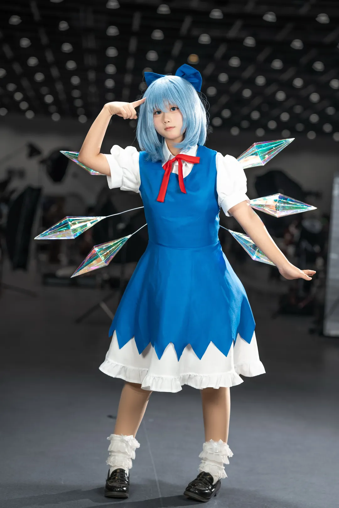 コスプレ, 二次元撮影, 東方Project, チルノコスプレ, プリズム小道具 - 1枚目