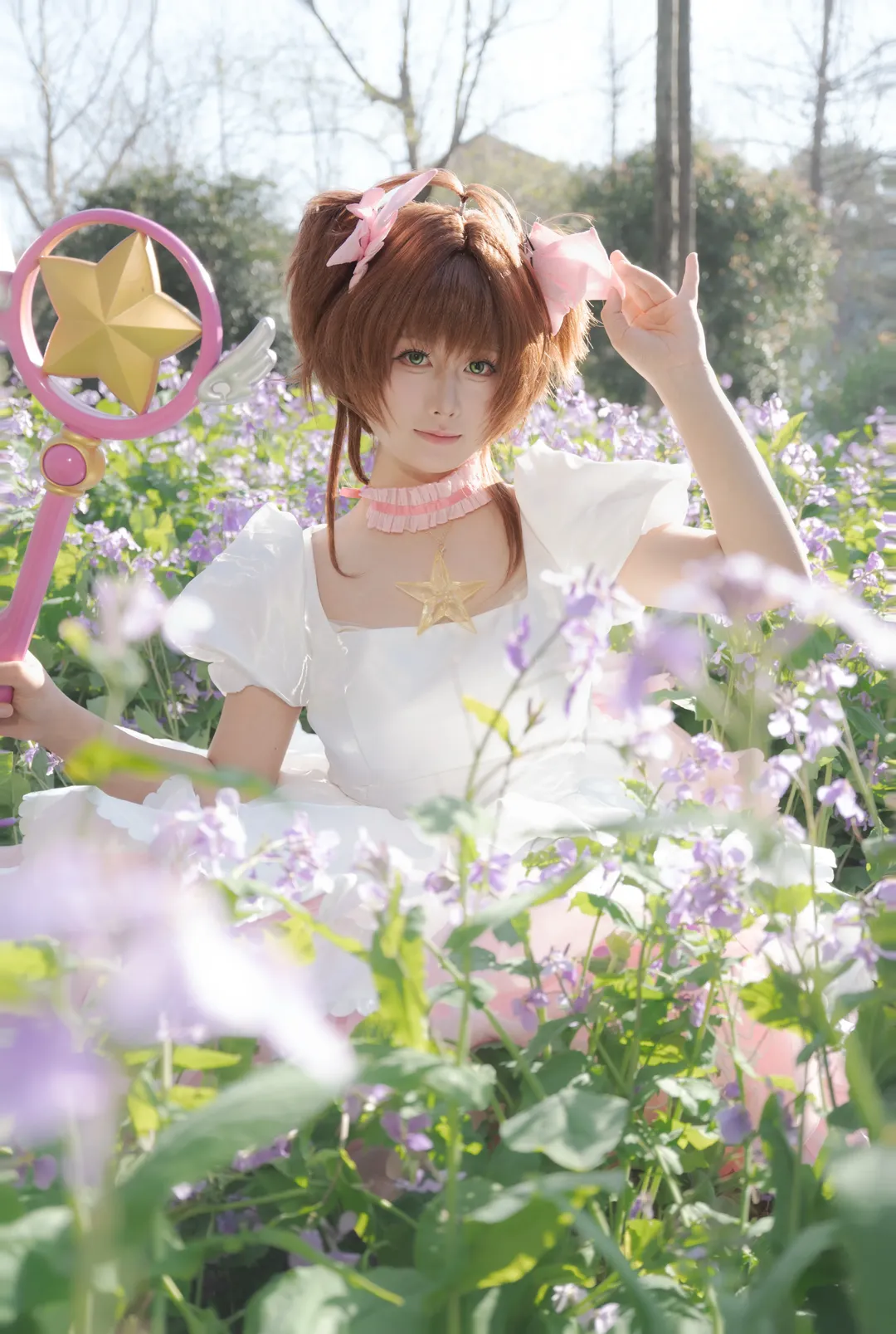 二次元, コスプレ写真, ストッキング コスプレ, 木之本桜コスプレ, カードキャプターさくら - 1枚目