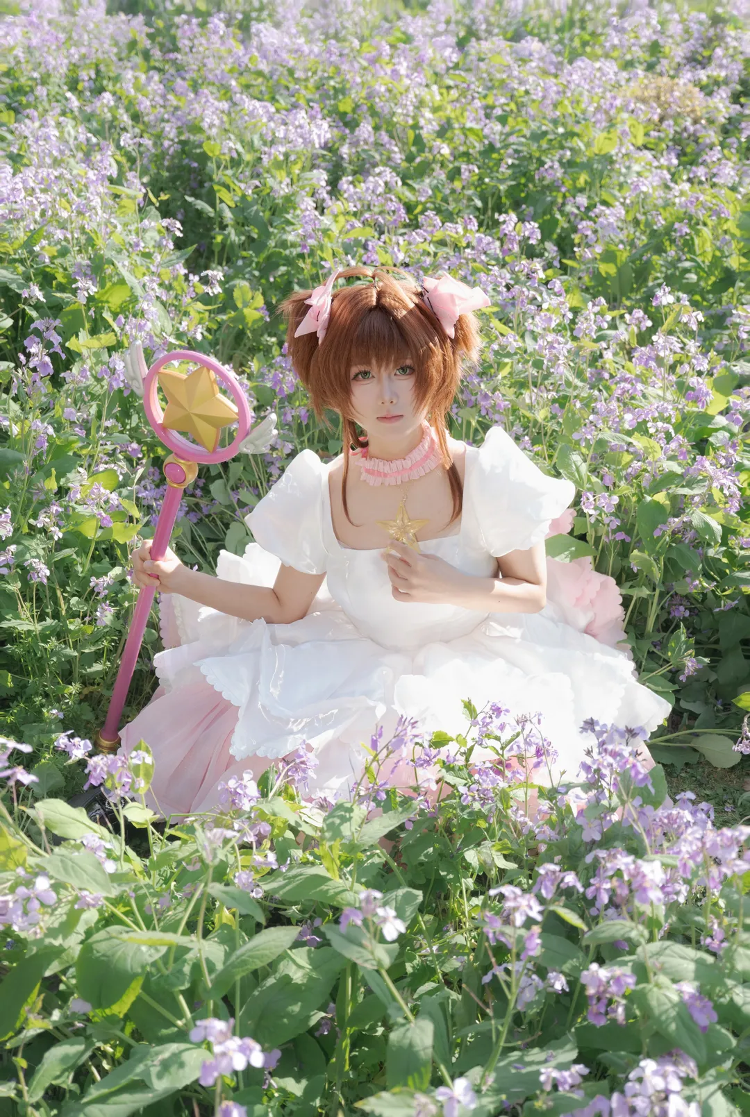 二次元, コスプレ写真, ストッキング コスプレ, 木之本桜コスプレ, カードキャプターさくら - 2枚目