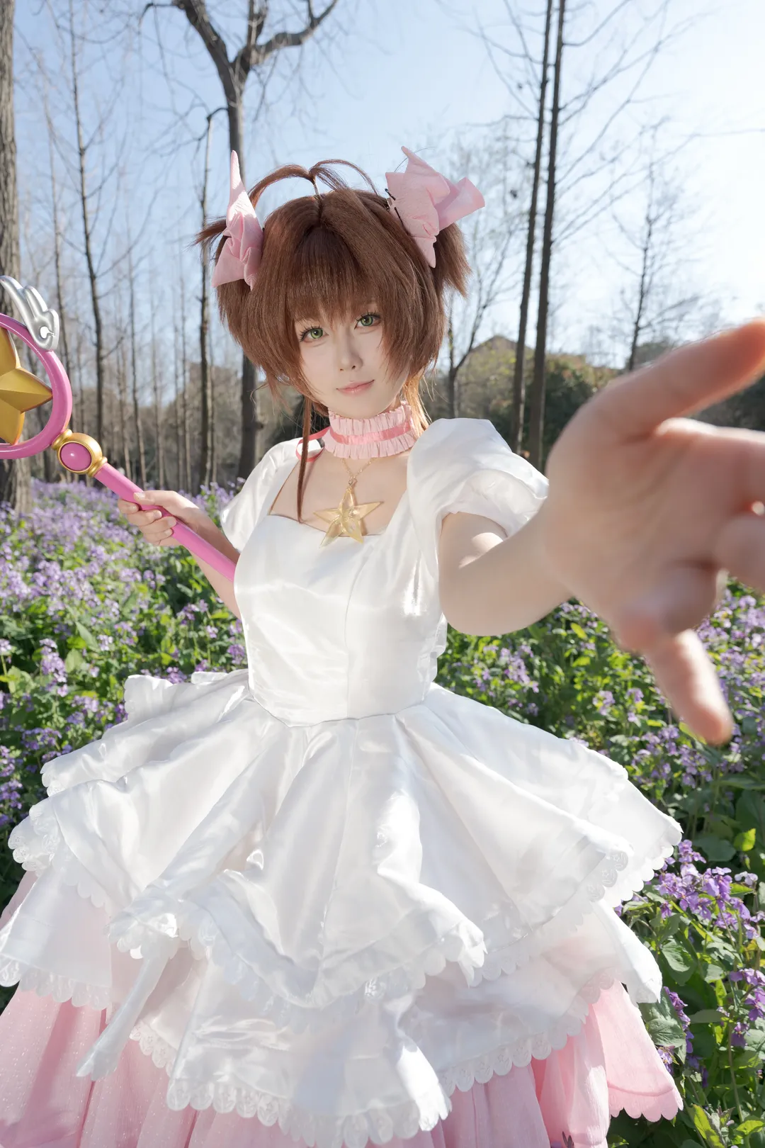二次元, コスプレ写真, ストッキング コスプレ, 木之本桜コスプレ, カードキャプターさくら - 4枚目