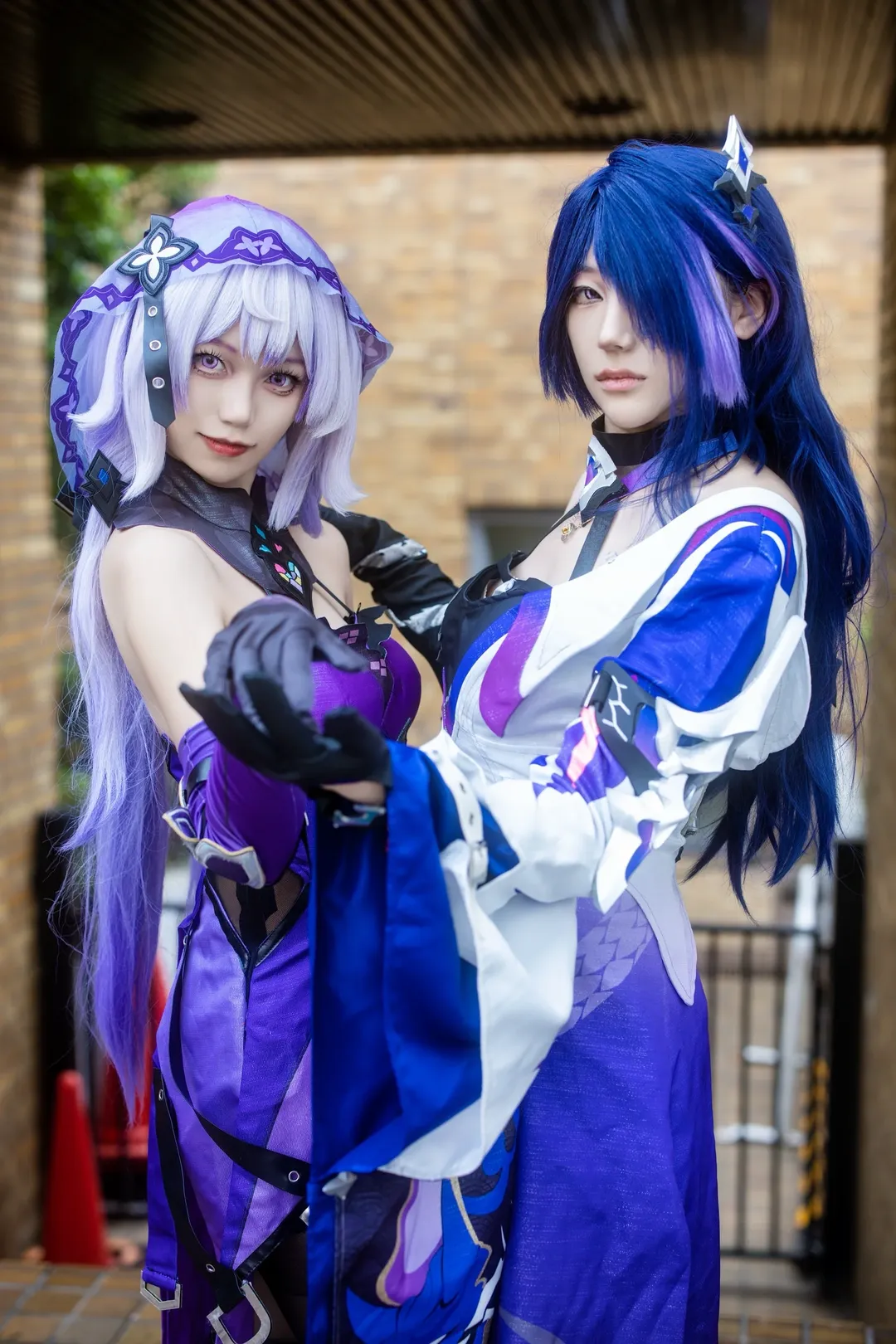 崩壊：スターレイル, 黄泉 コスプレ, イベント写真, 黒タイツ コーデ, ブラックスワンコスプレ - 1枚目