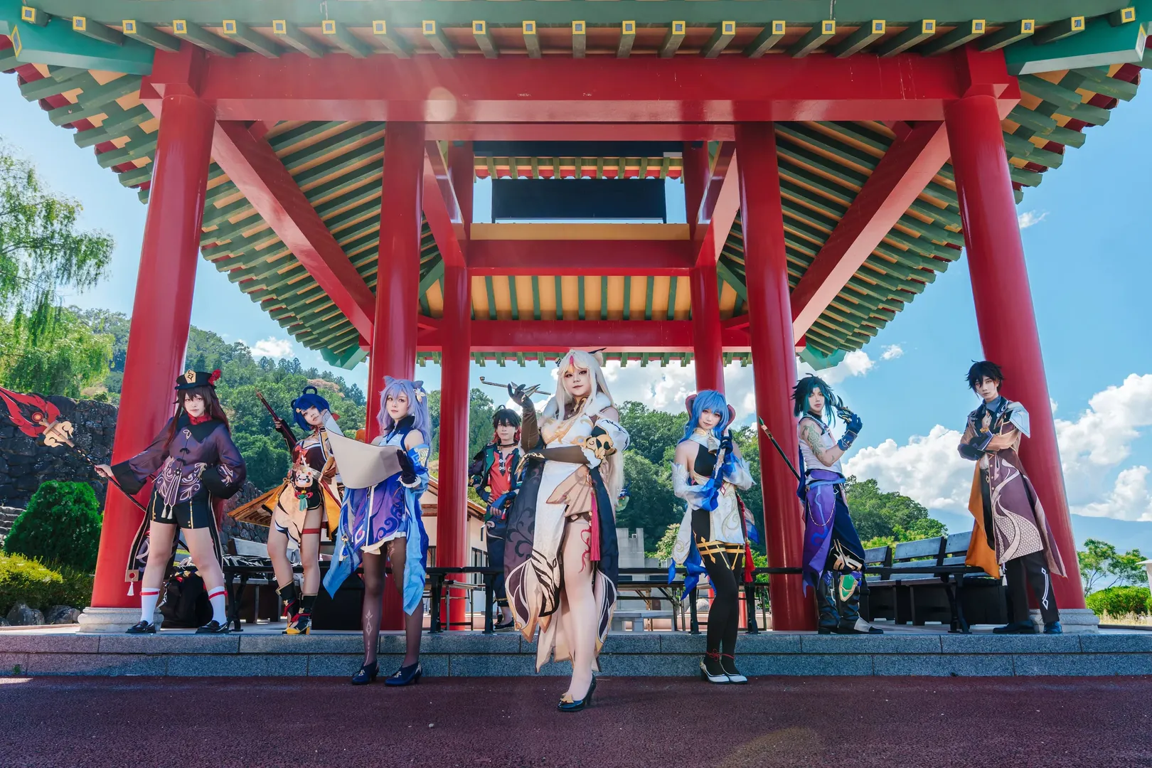 原神, 甘雨cos, 刻晴cos, 黑絲, 凝光cos