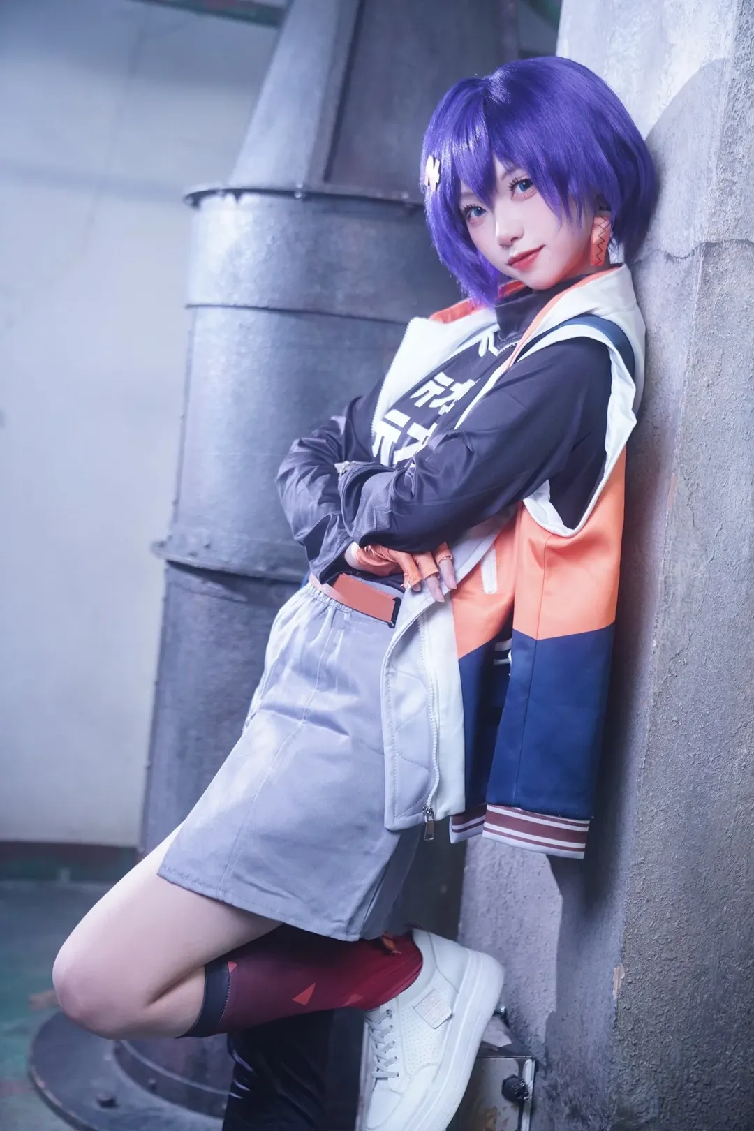 绝区零, 场照, 二次元cosplay, 铃cos, 酒红色长袜