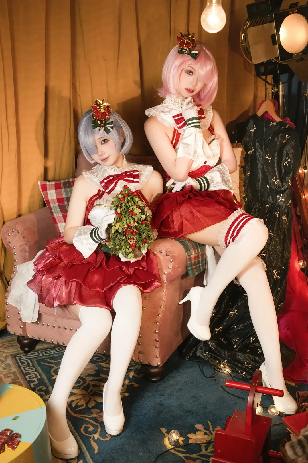从零开始的异世界生活, 蕾姆cos, 圣诞主题, 白丝cos, 日本cosplay