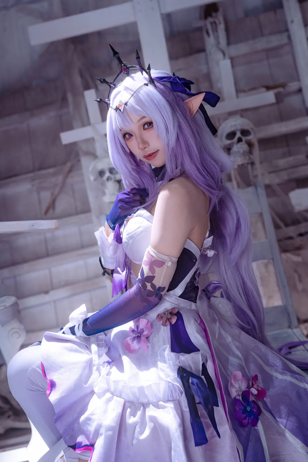 cosplay, 崩坏星穹铁道, 哥特风, 遐蝶cos, 废墟摄影 - 第3张