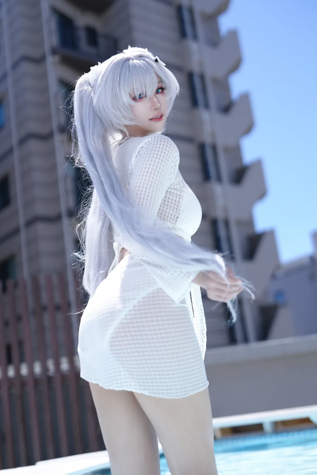 户外写真, 灰姑娘cos, 泳装摄影, 妮姬cosplay, nikke - 第2张