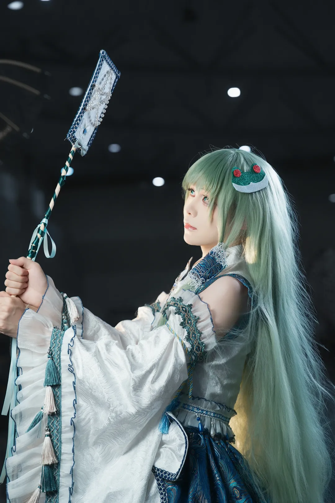 コスプレ, 東方Project, 白ストッキング, 東風谷早苗 コスプレ, 風祝 - 1枚目