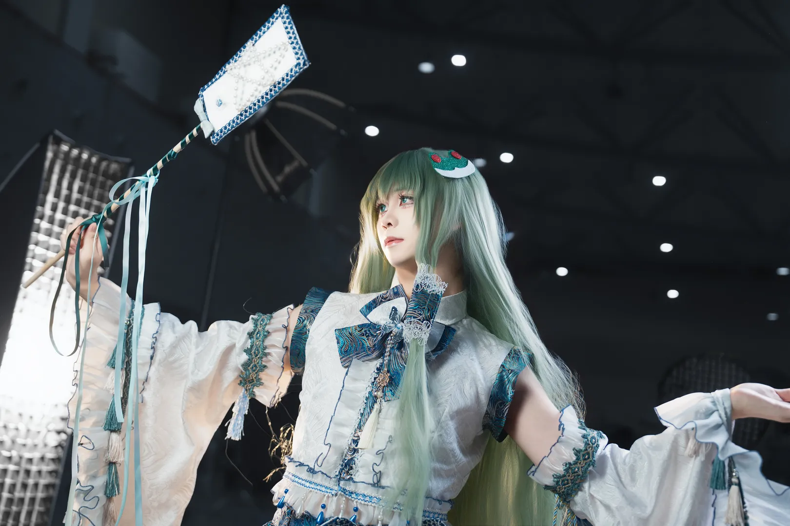 コスプレ, 東方Project, 白ストッキング, 東風谷早苗 コスプレ, 風祝 - 2枚目