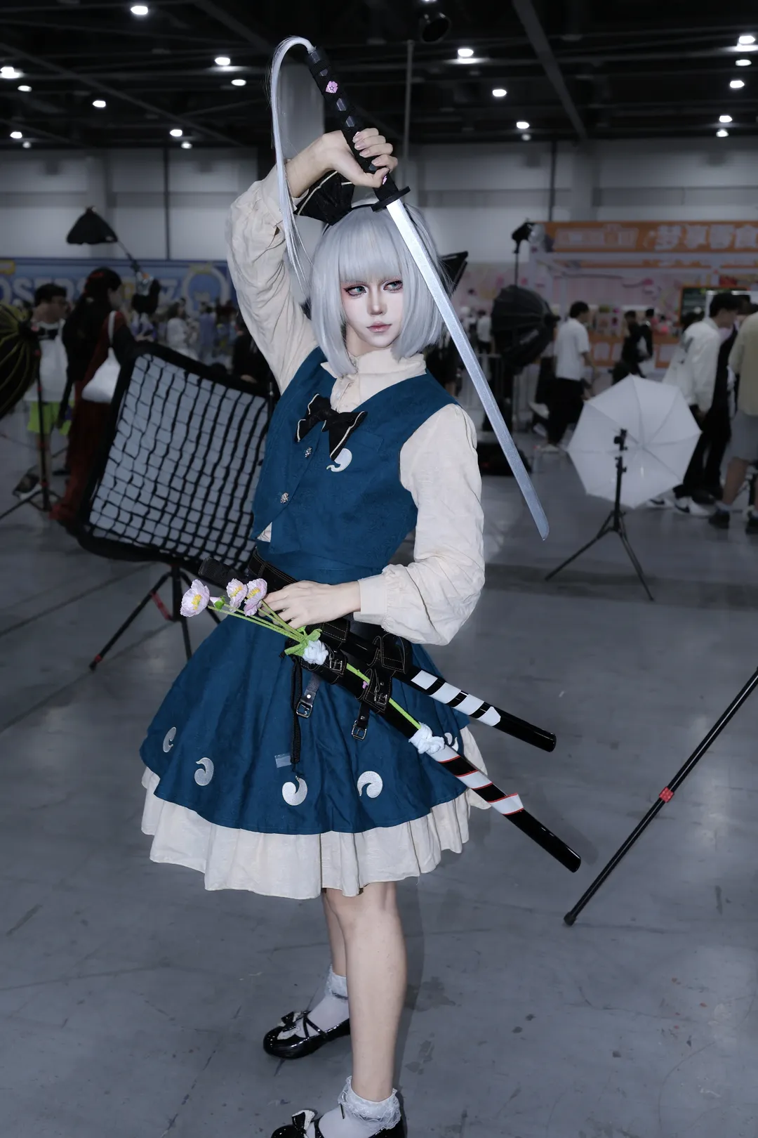 cosplay, 东方project, 漫展, 魂魄妖梦cos, 路人视角