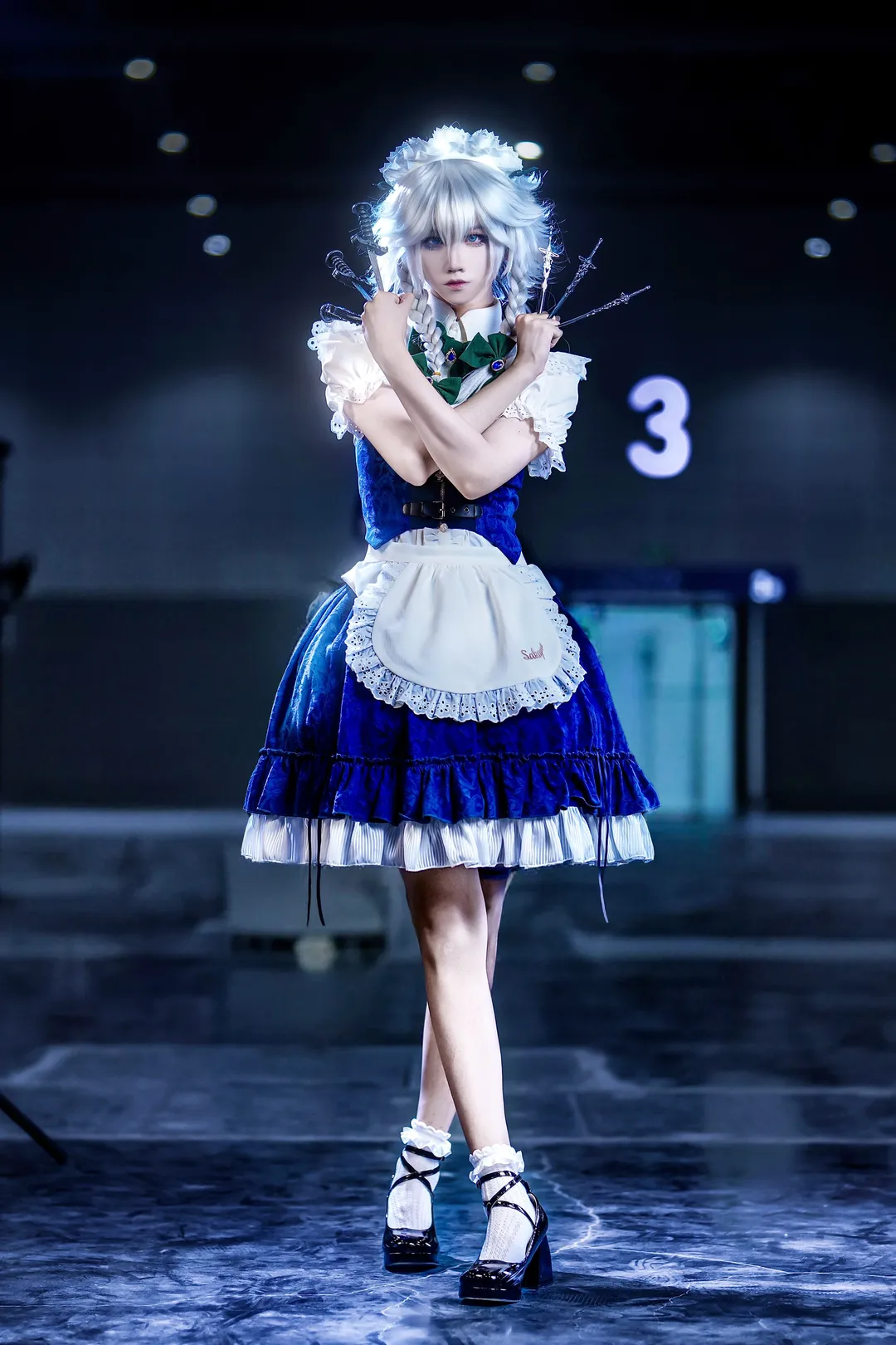 Touhou Project, Anime convention, White stockings, Maid outfit cosplay, First cosplay - Image 2