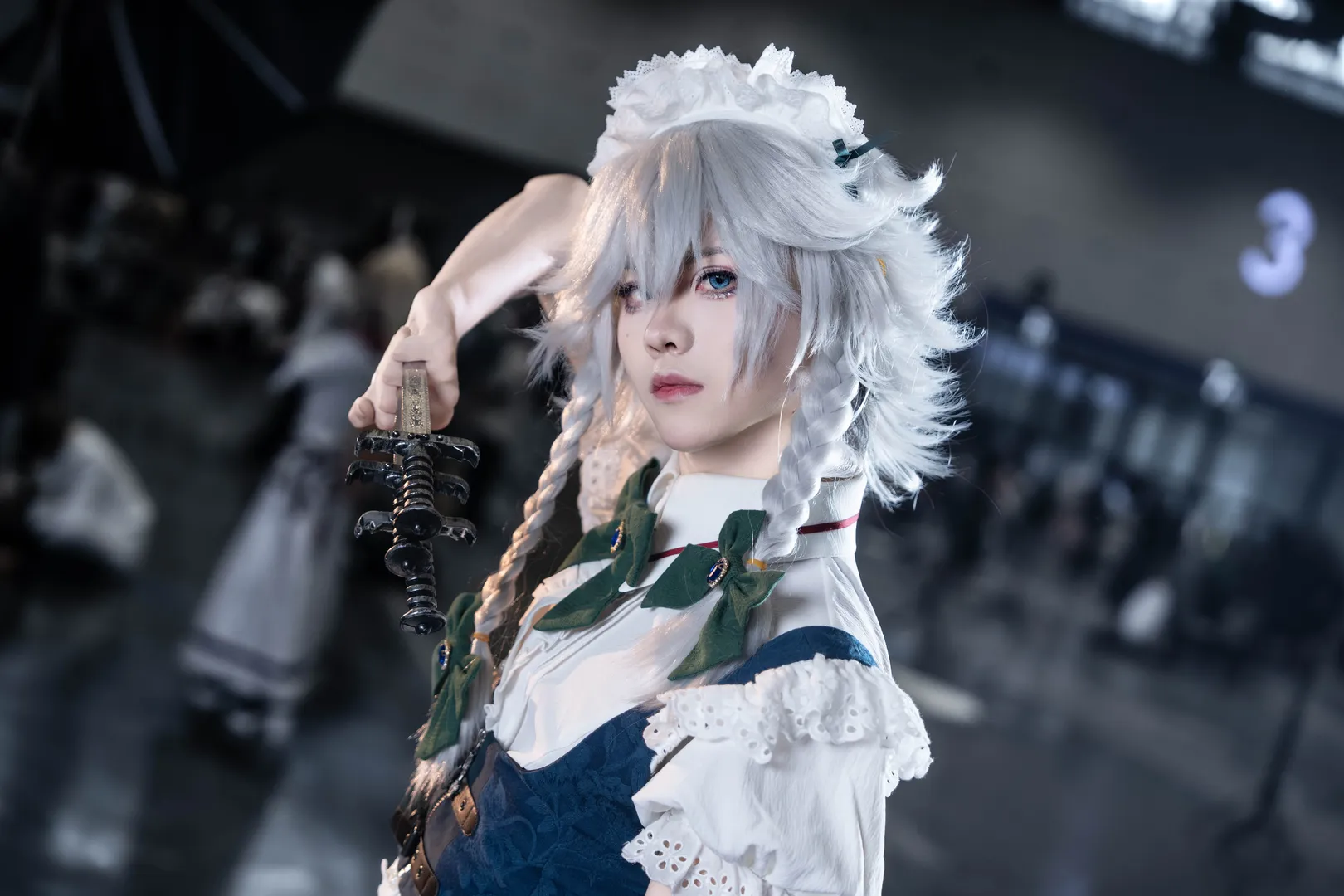 Touhou Project, Anime convention, White stockings, Maid outfit cosplay, First cosplay - Image 7