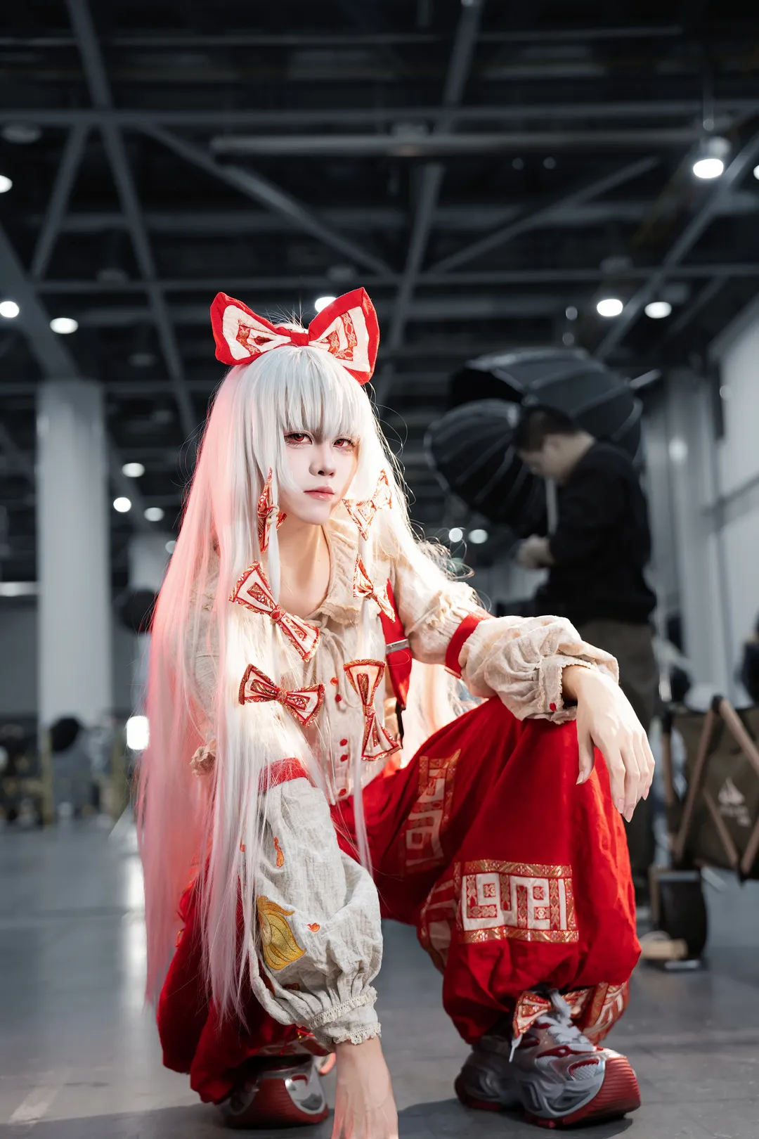 东方project, 漫展返图, 二次元cosplay, 藤原妹红cos, 角色扮演穿搭
