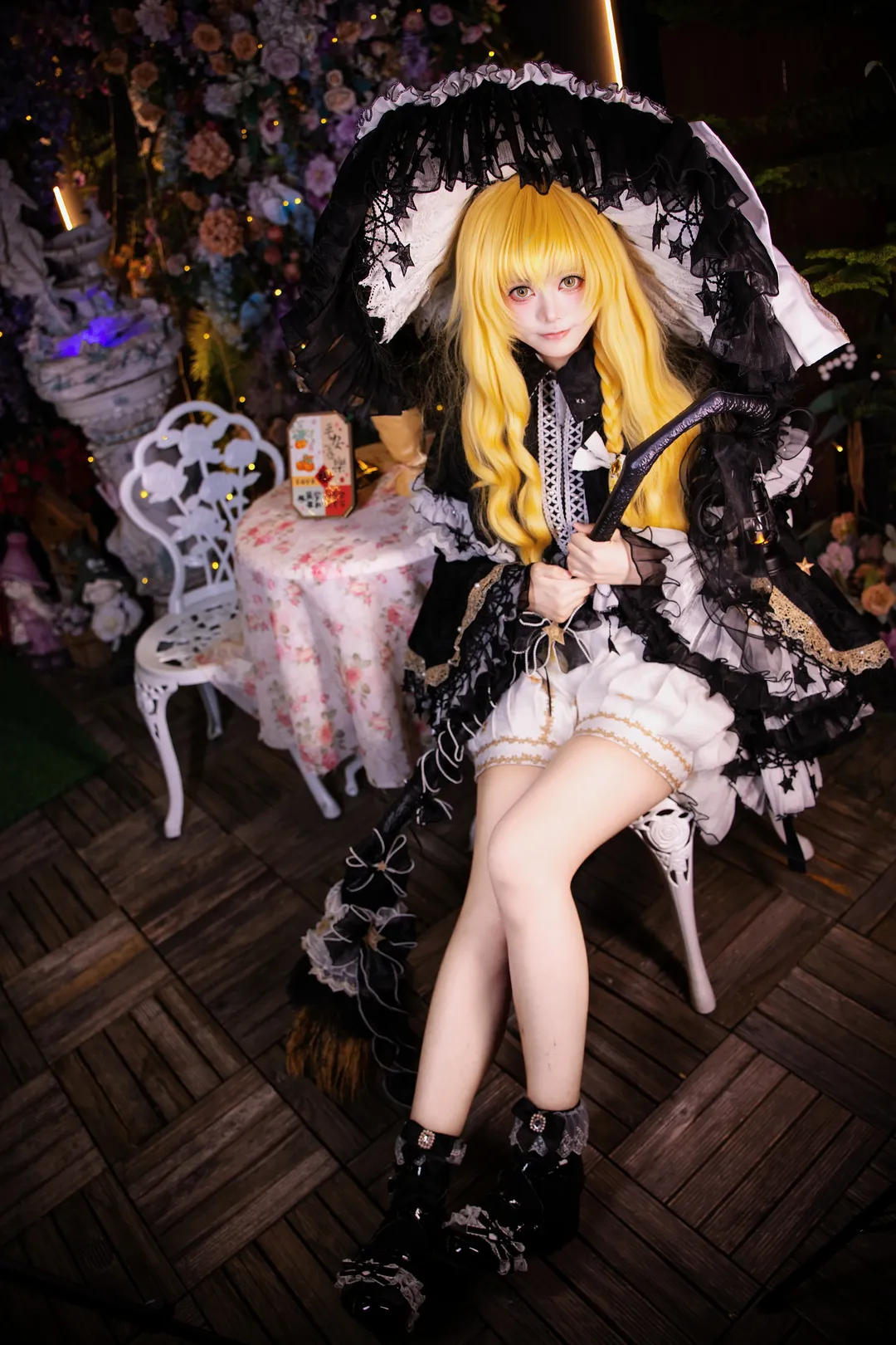 东方project, 雾雨魔理沙cos, Cosplay摄影, 哥特洛丽塔, 魔法阁楼