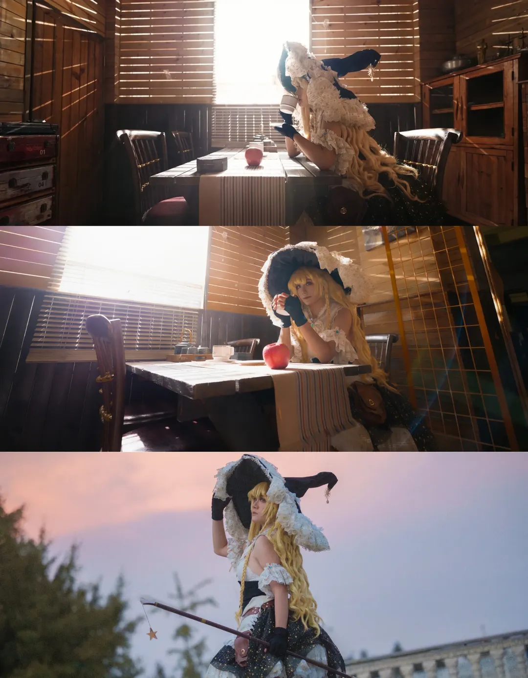 東方Project, 魔法少女, 霧雨魔理沙 コスプレ, 魔女, 黒ストッキング - 2枚目