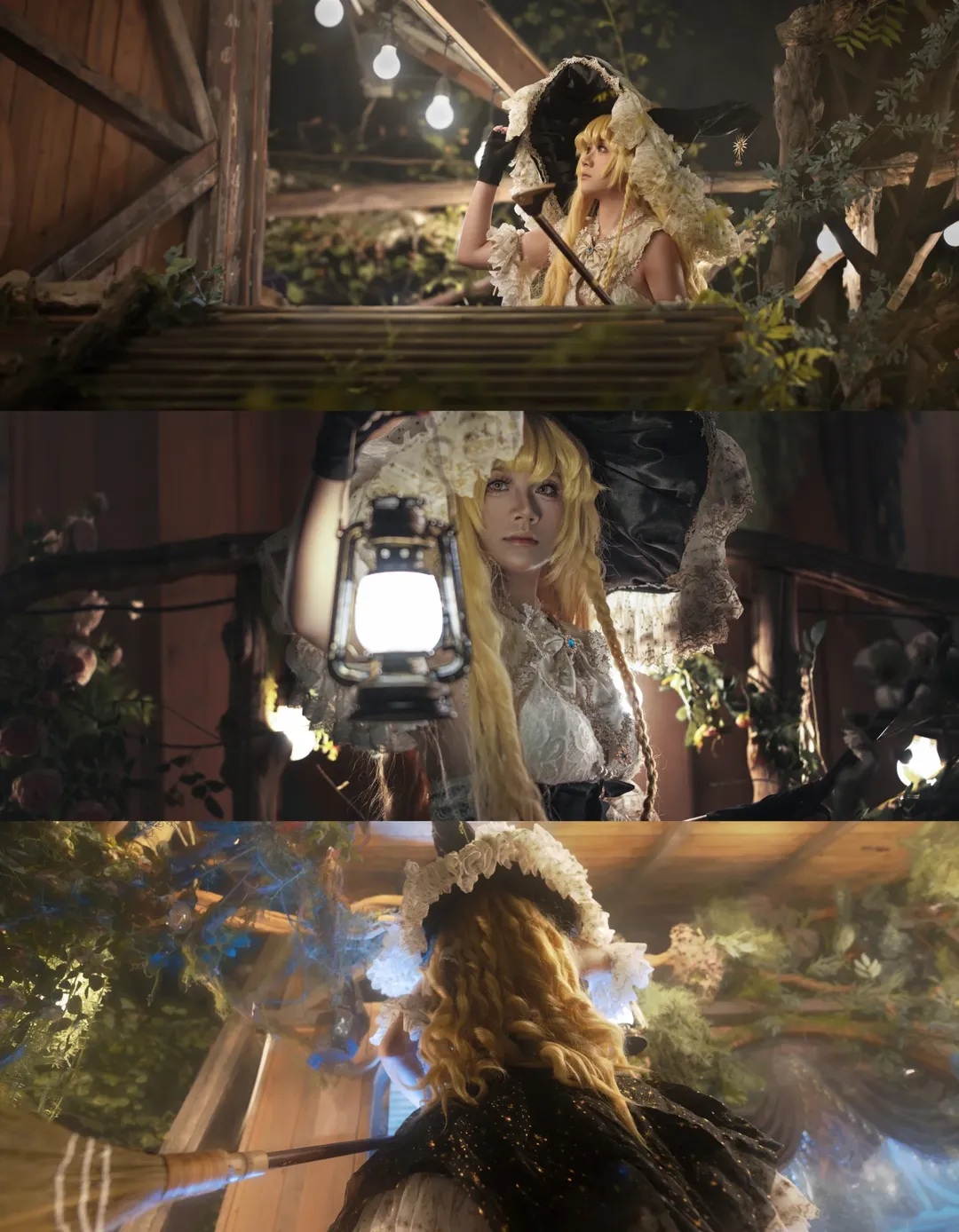 東方Project, 魔法少女, 霧雨魔理沙 コスプレ, 魔女, 黒ストッキング - 7枚目