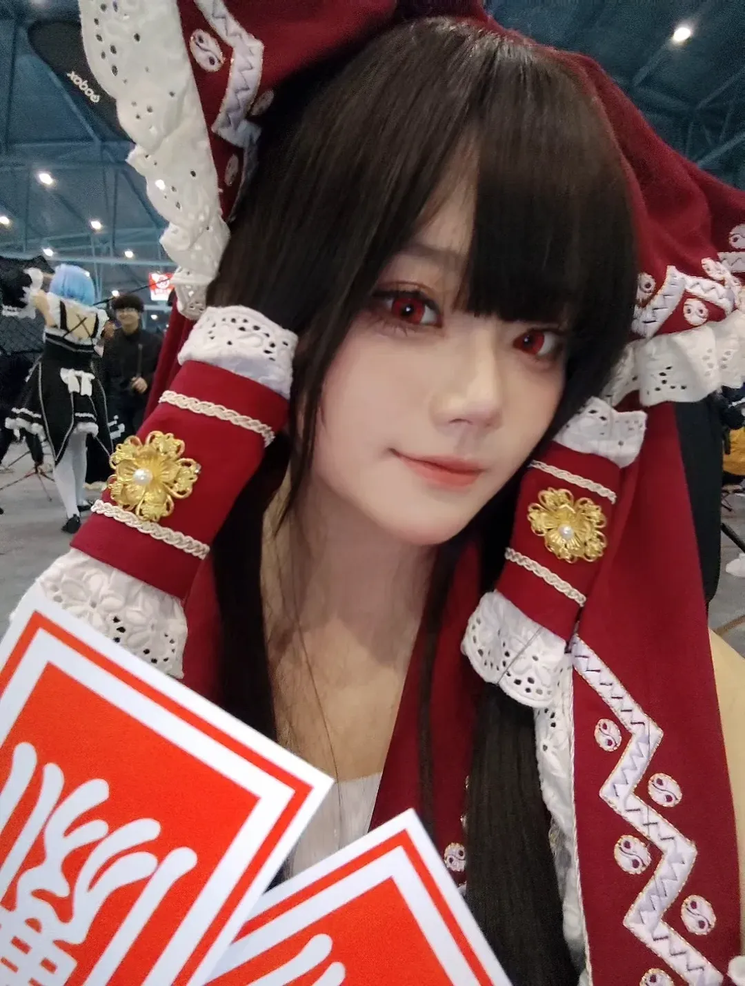 二次元, 博麗霊夢コスプレ, 東方Project, アニメイベントのコスプレ, 紅白巫女