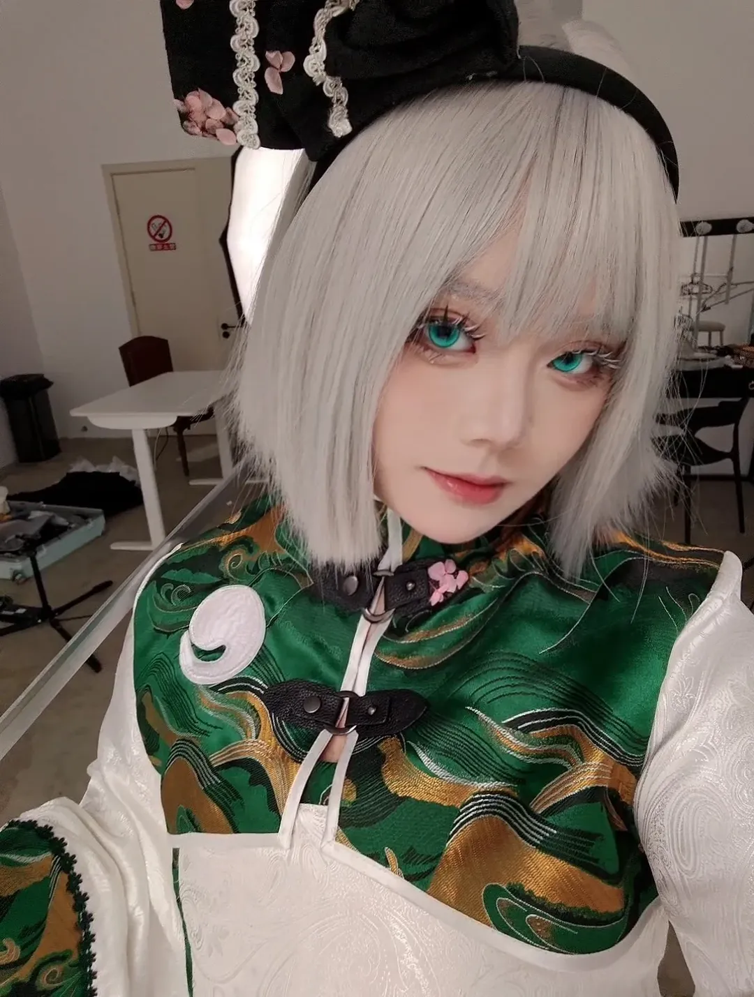 东方project, 魂魄妖梦cos, cosplay摄影, 白丝出片, 改良中式国风 - 第1张