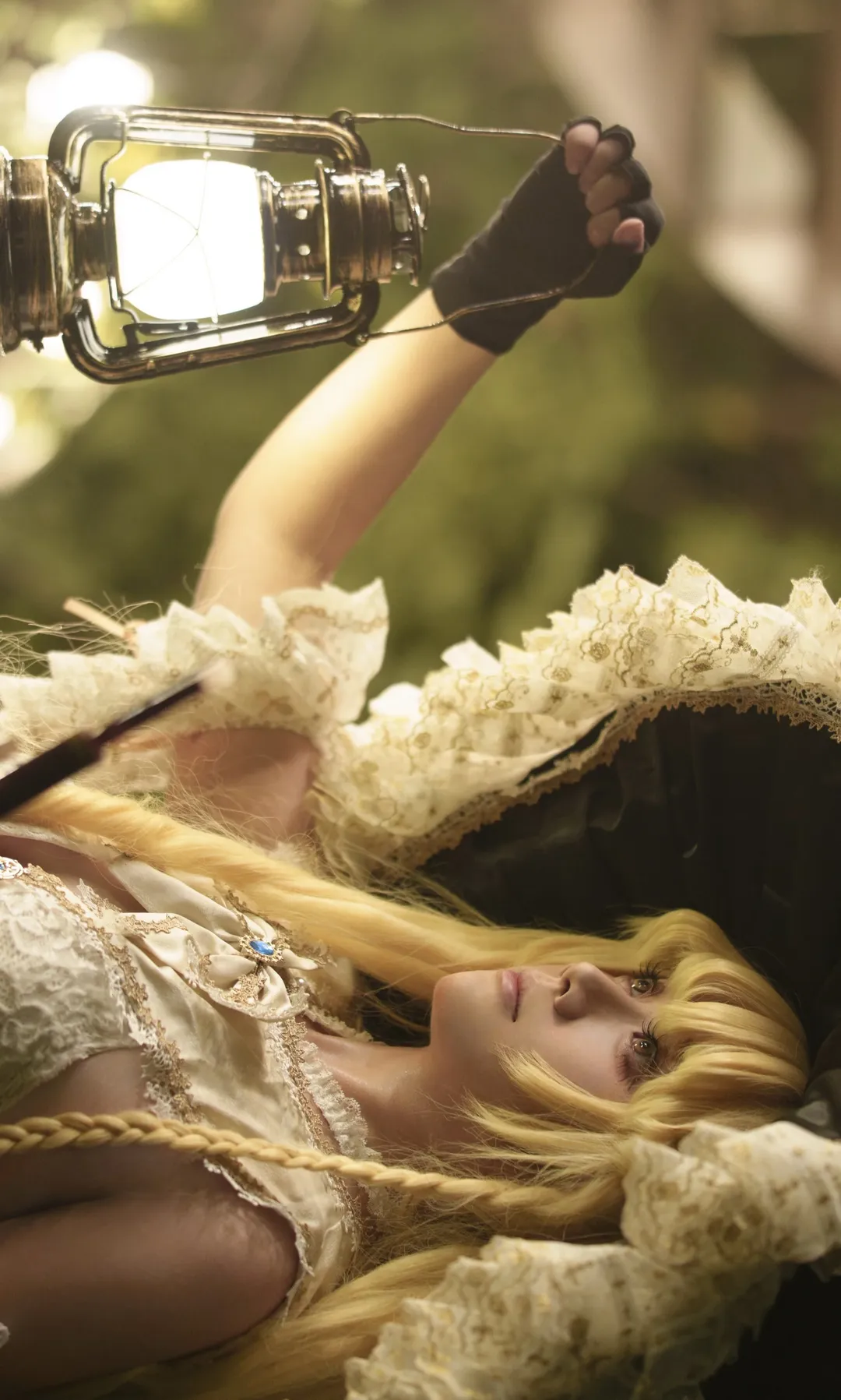 Touhou Project, Marisa Kirisame cosplay, Vintage portrait, Stockings cosplay, Storytelling photography