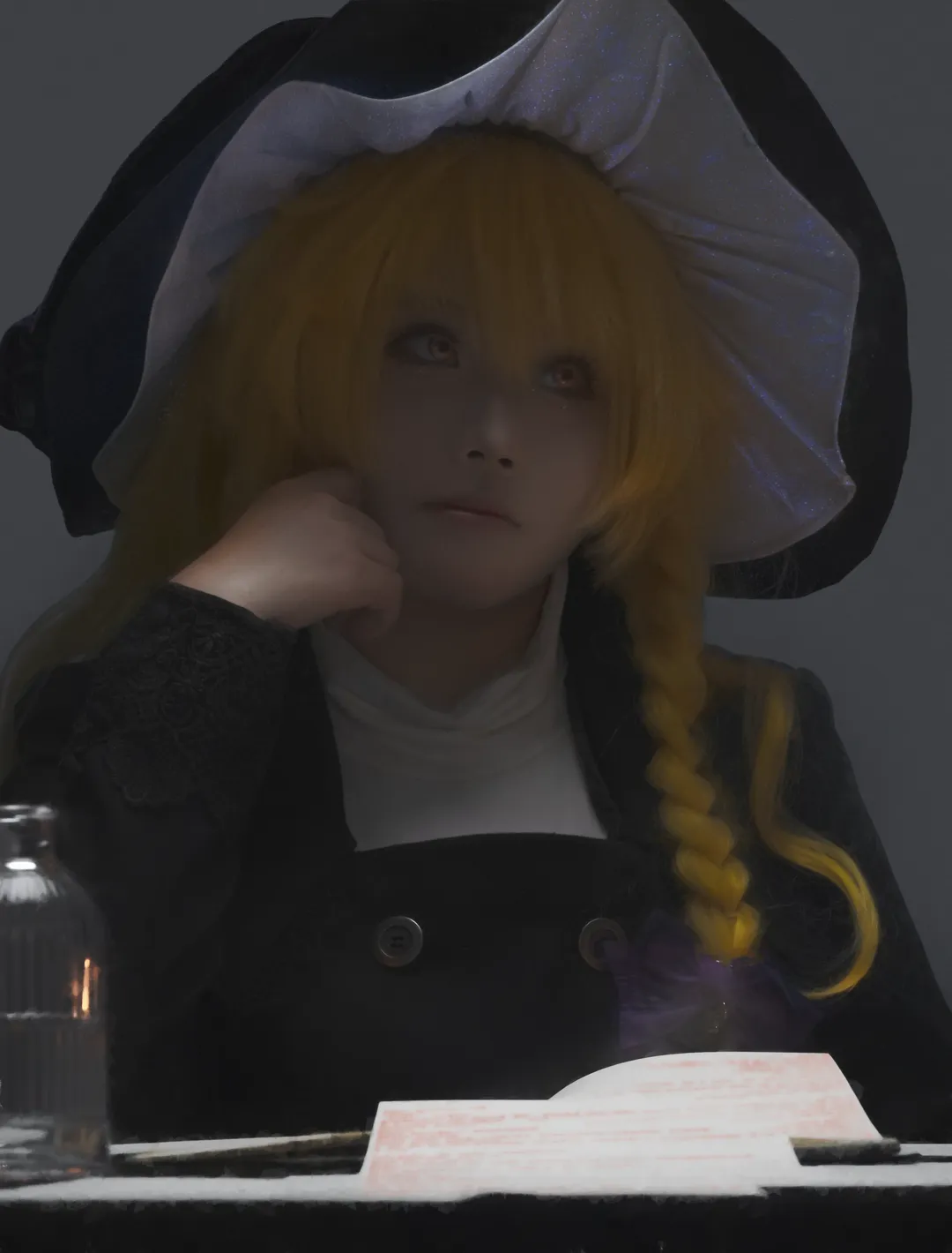 东方project, 雾雨魔理沙cos, 白棚动作参考, 女巫帽, 风格化摄影 - 第2张
