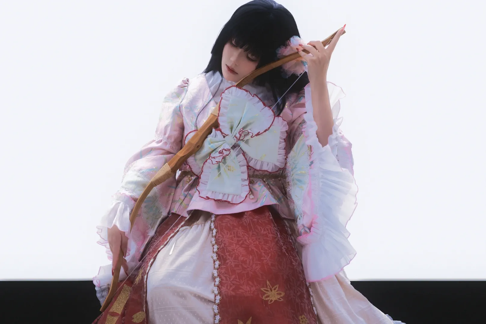 东方Project, 蓬莱山辉夜cos, 高调人像摄影, 红瞳cosplay, 国风幻想服饰 - 第3张