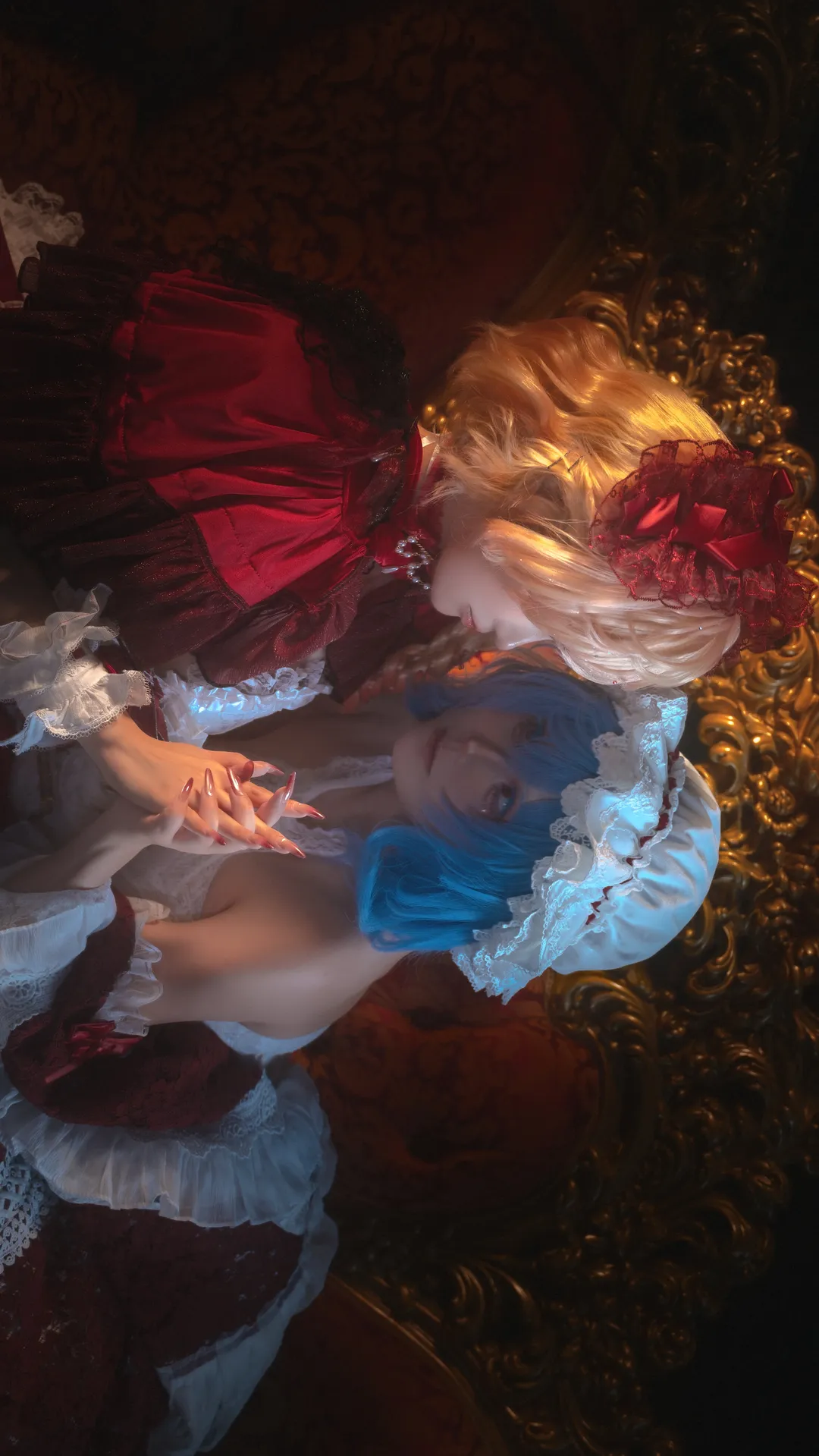 东方project, 蕾米莉亚cos, 双人cosplay, 背德组, 吸血鬼姐妹 - 第2张