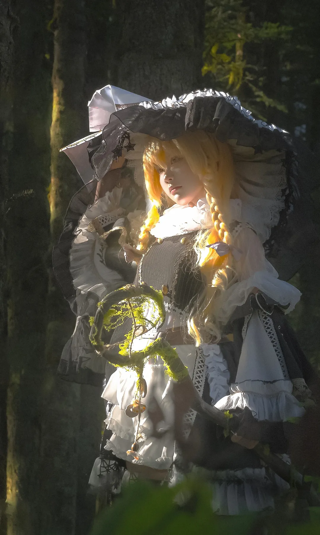 cosplay, 东方Project, 雾雨魔理沙cos, 森林旅拍, 光影质感