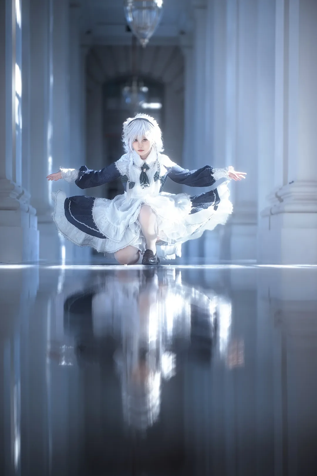 东方Project, 十六夜咲夜cos, cosplay摄影, 女仆装cos, 白丝cos